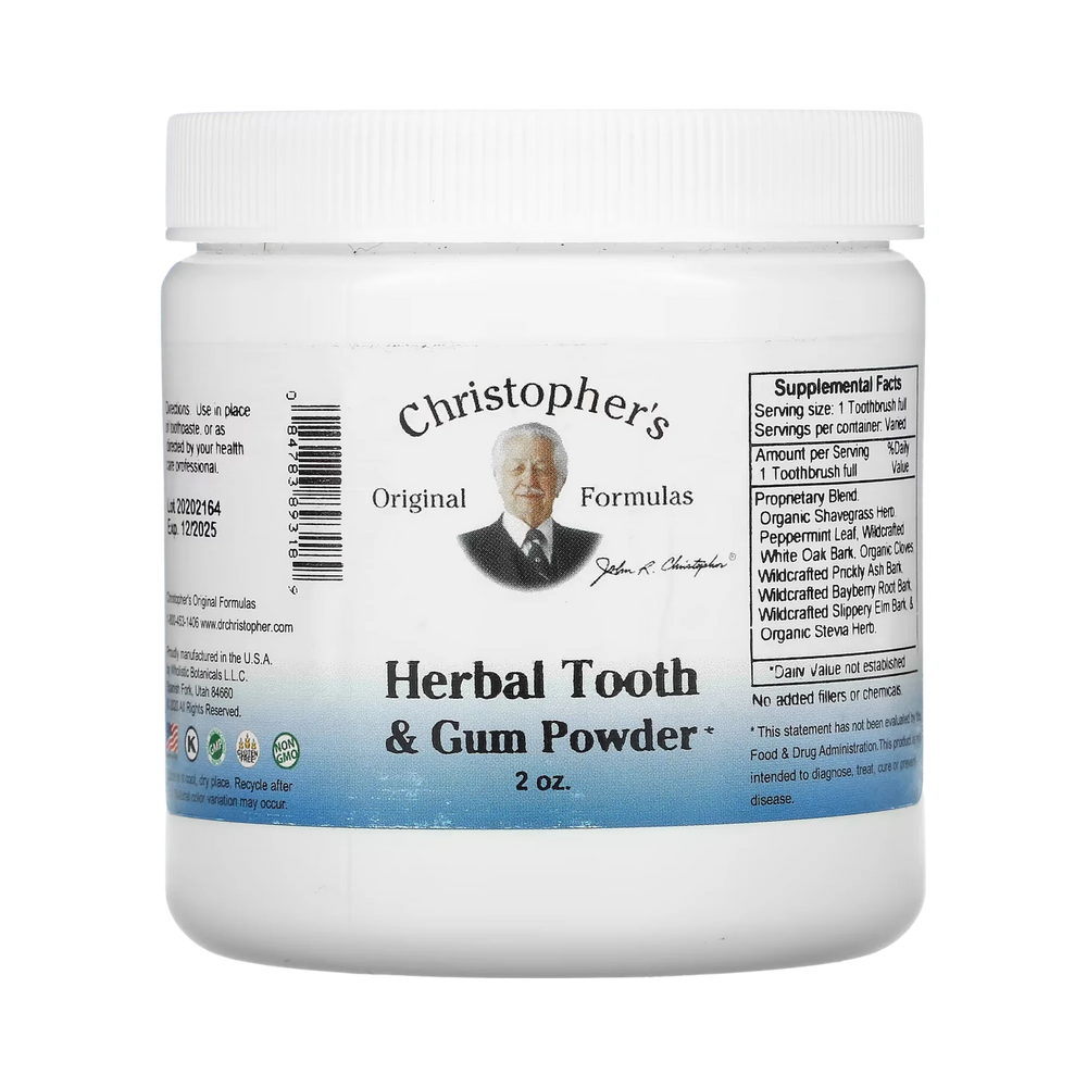 Christopher's Original Formulas, Herbal Tooth & Gum, 2 Oz Powder