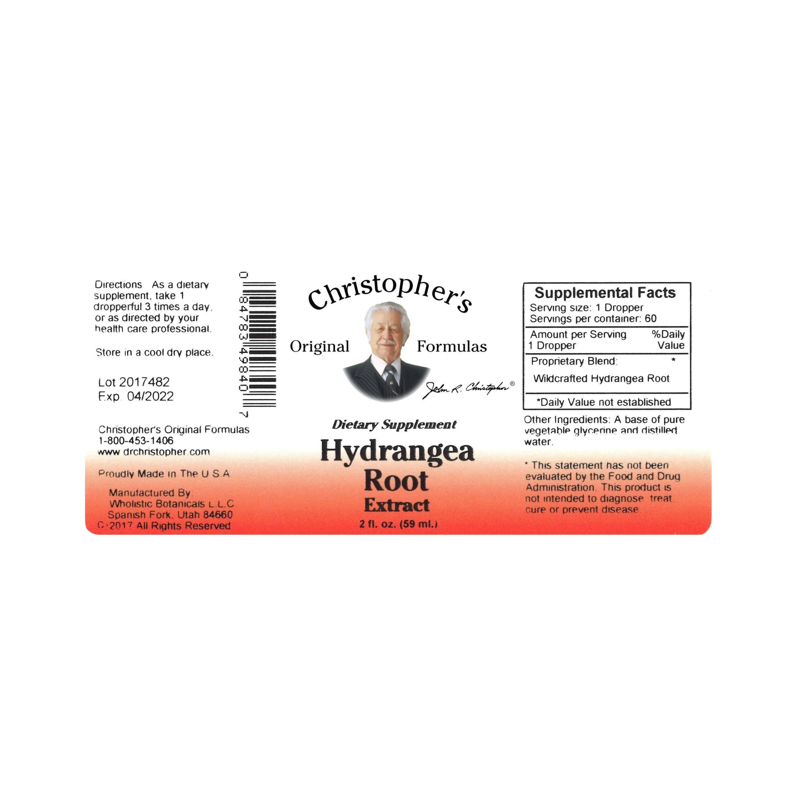 Christopher's Original Formulas, Hydrangea Extract, 2 Oz