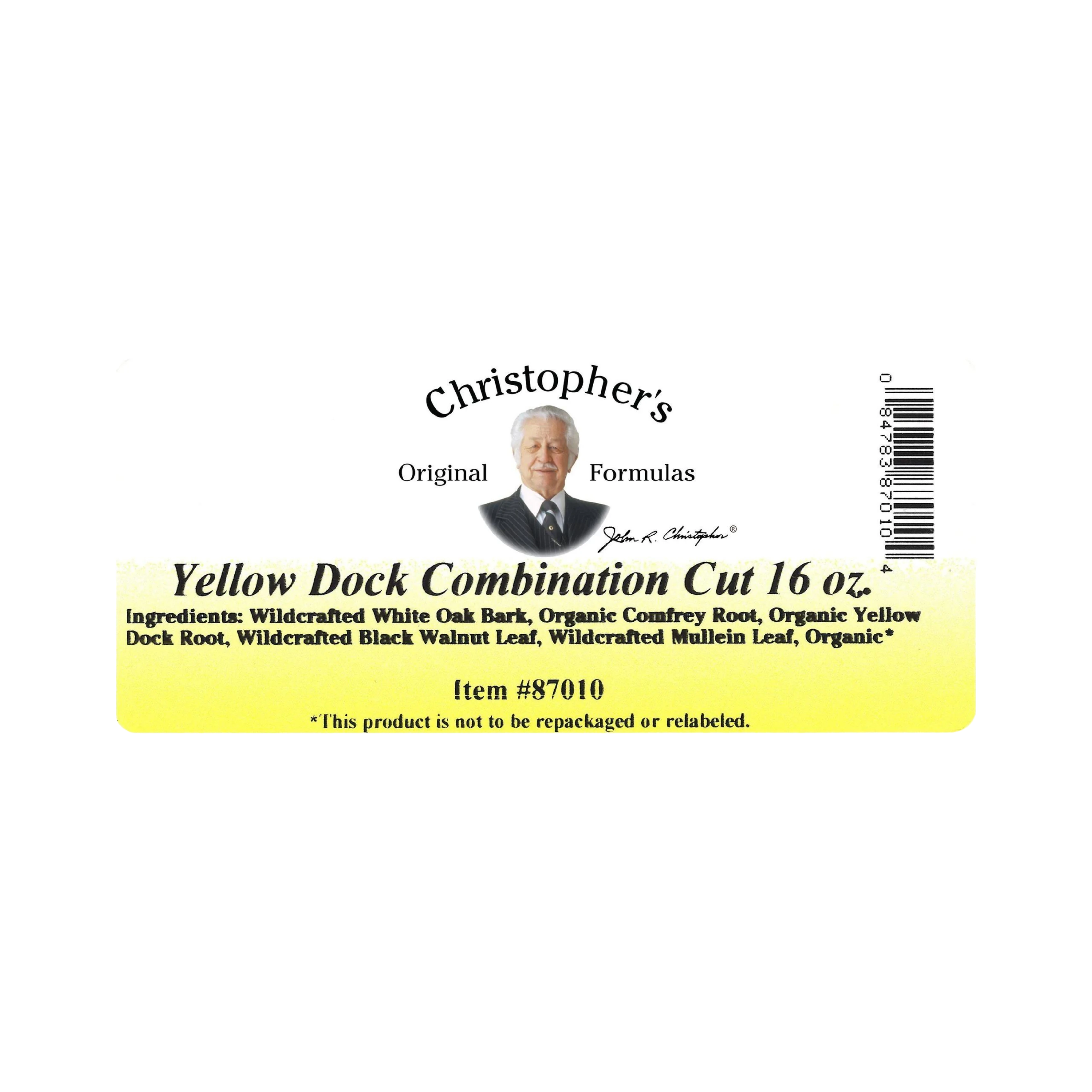 Christopher's Original Formulas, Iron Assimilation Formula (Yellow Dock Combination) Bulk 1 Lb Cut