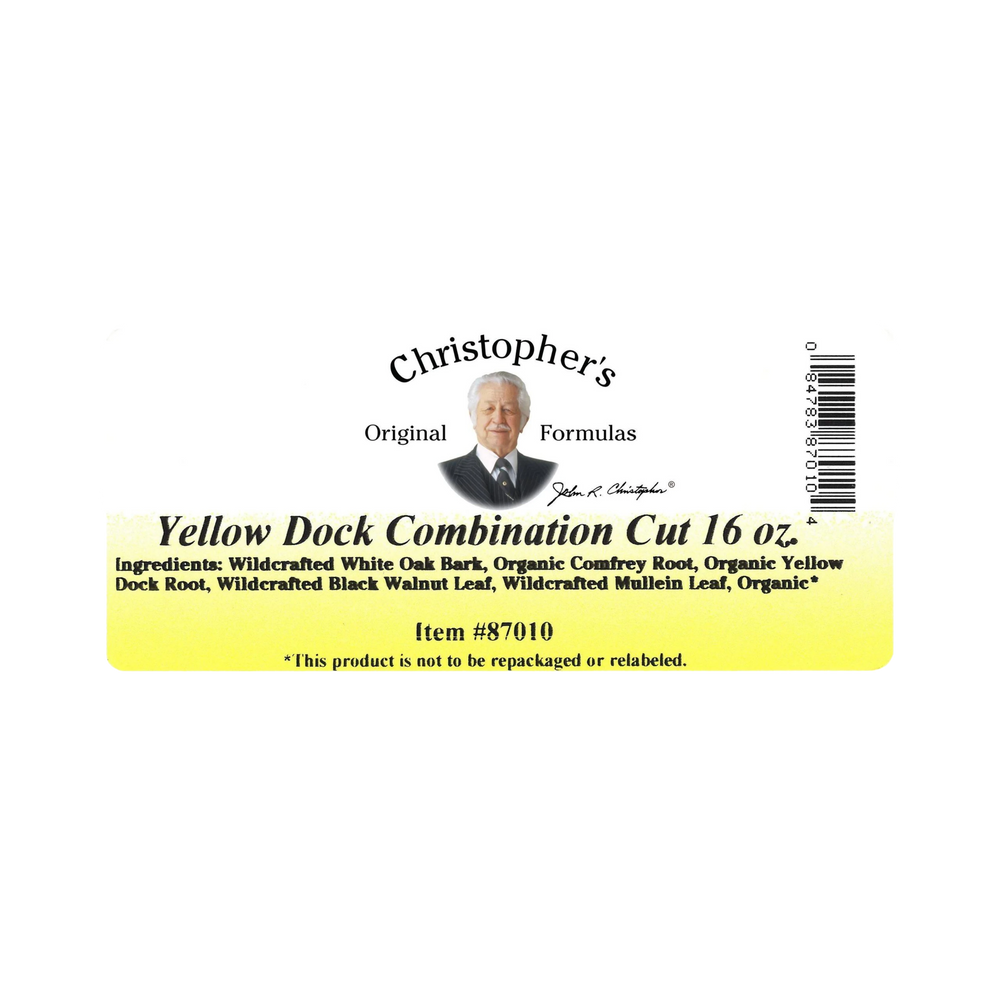 Christopher's Original Formulas, Iron Assimilation Formula (Yellow Dock Combination) Bulk 1 Lb Cut