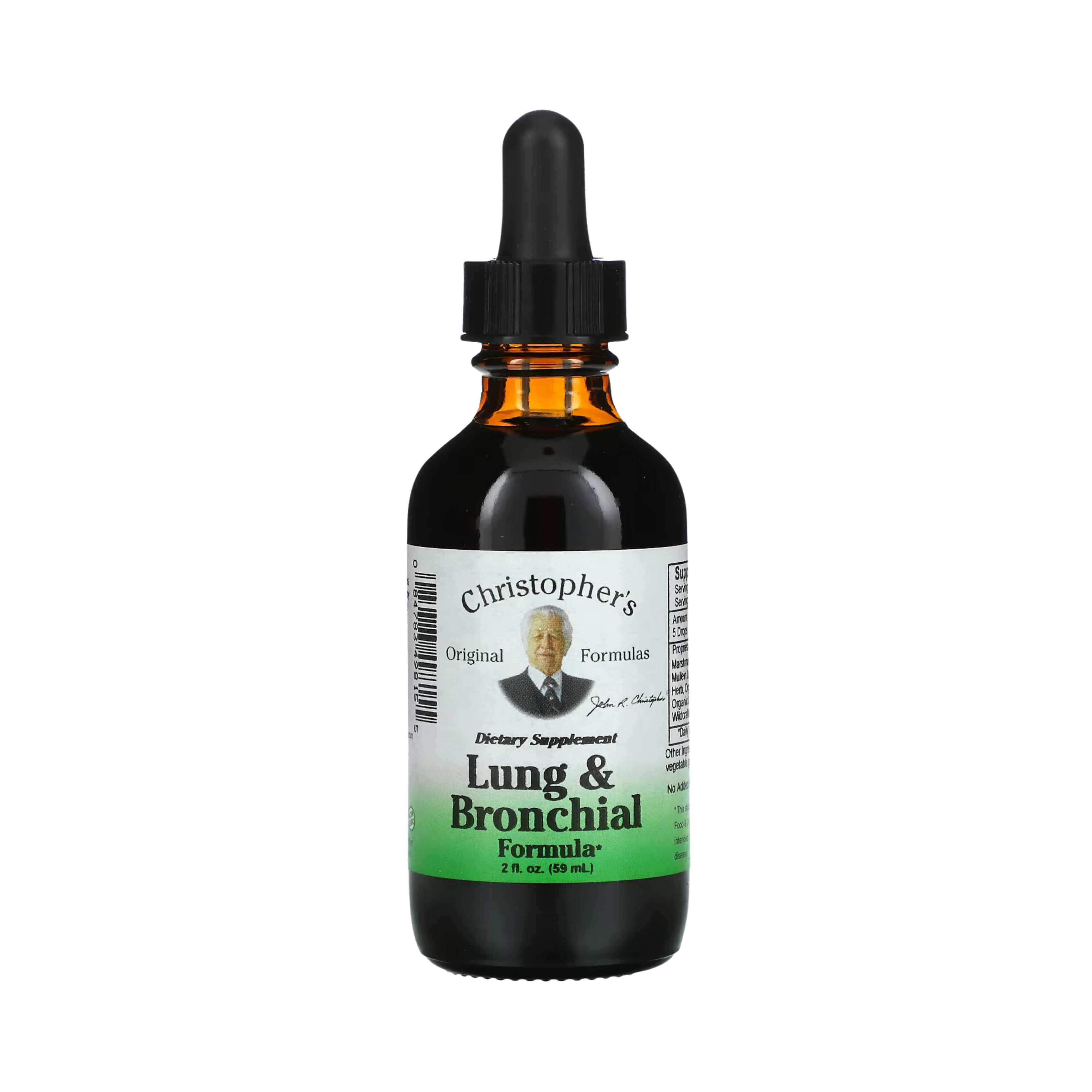 Christopher's Original Formulas, Lung & Bronchial Formula, Glycerine Extract, 2 Oz