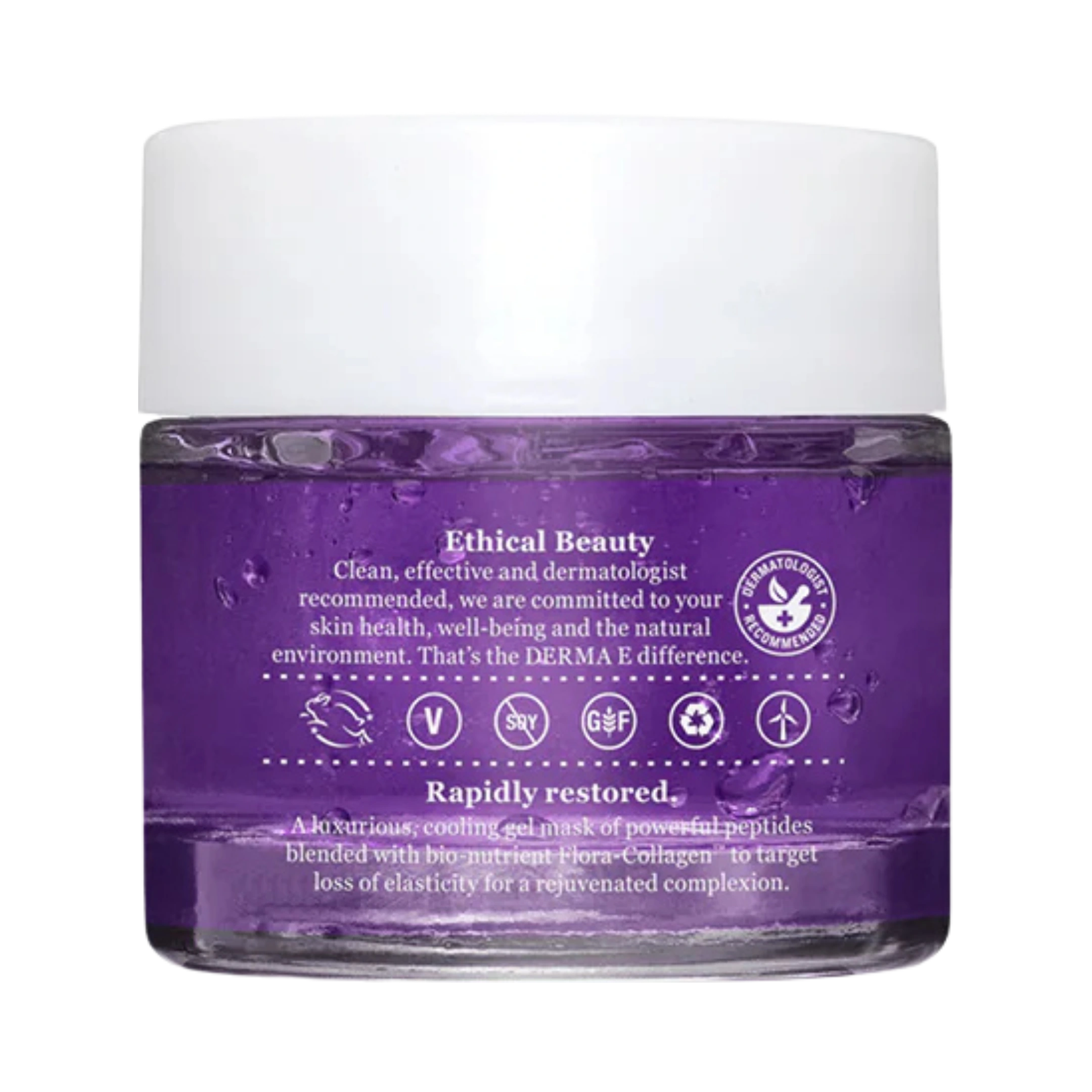 Derma E, Advanced Peptides & Flora-Collagen Cryo-Gel Mask, 2 Oz