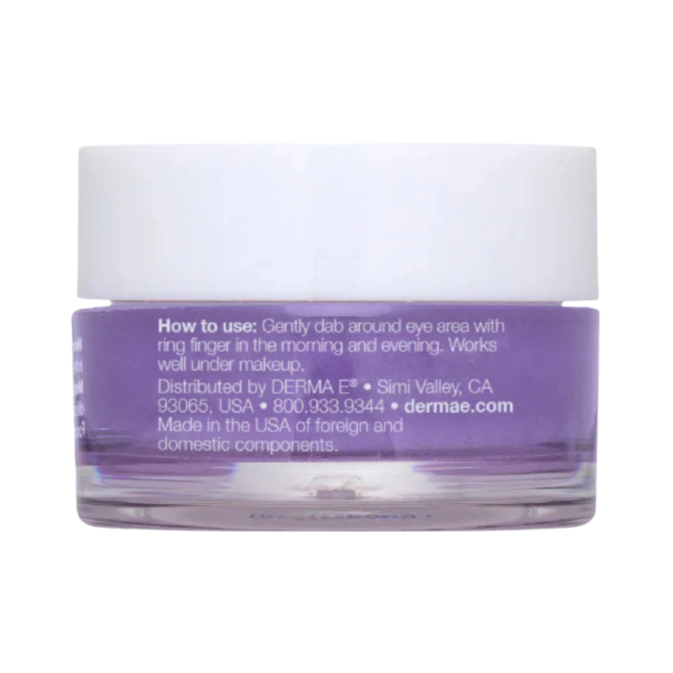 Derma E, Advanced Peptides & Flora-Collagen Eye Cream, 0.5 Oz