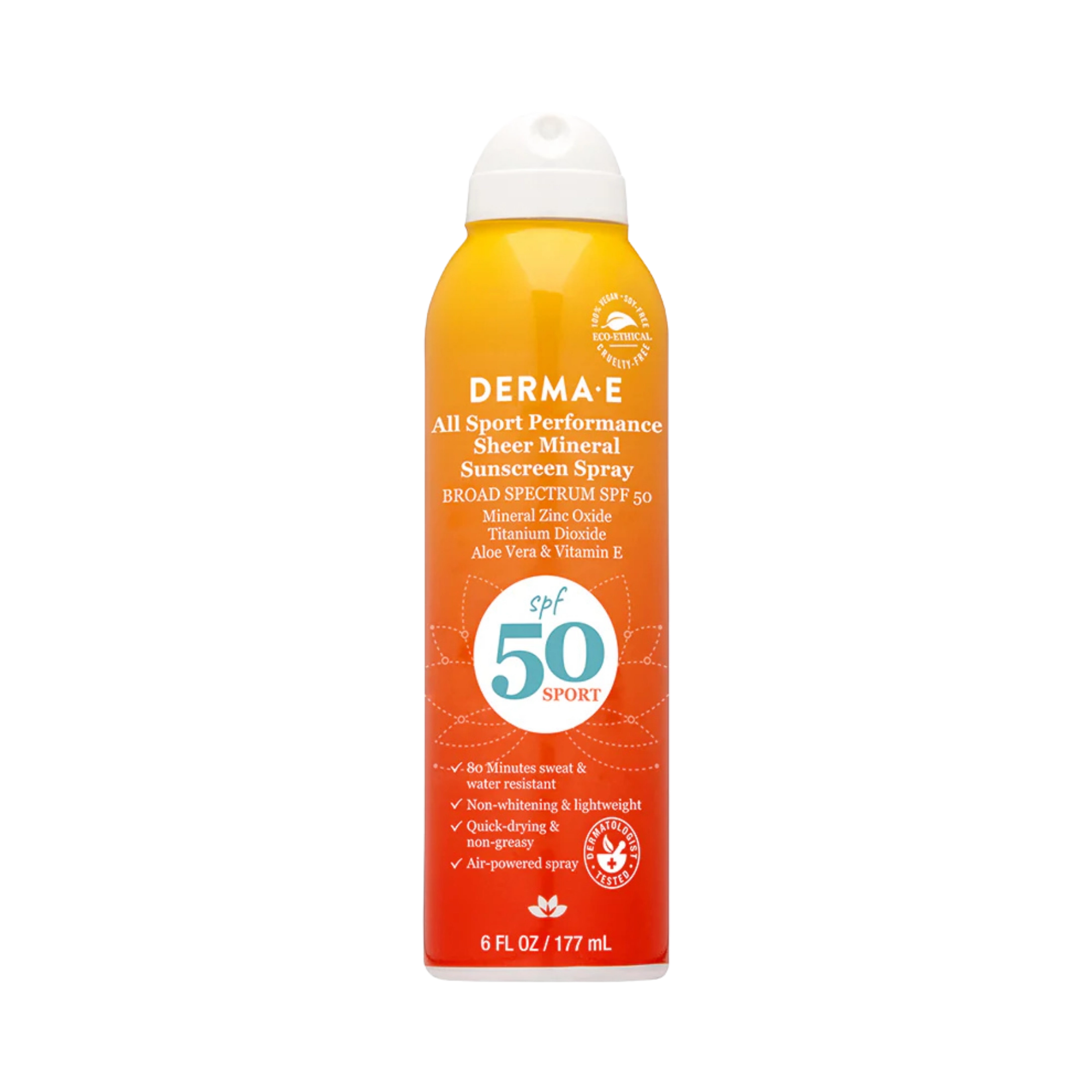 Derma E, All Sport Performance Sheer Mineral Sunscreen Spray, 6 Fl Oz