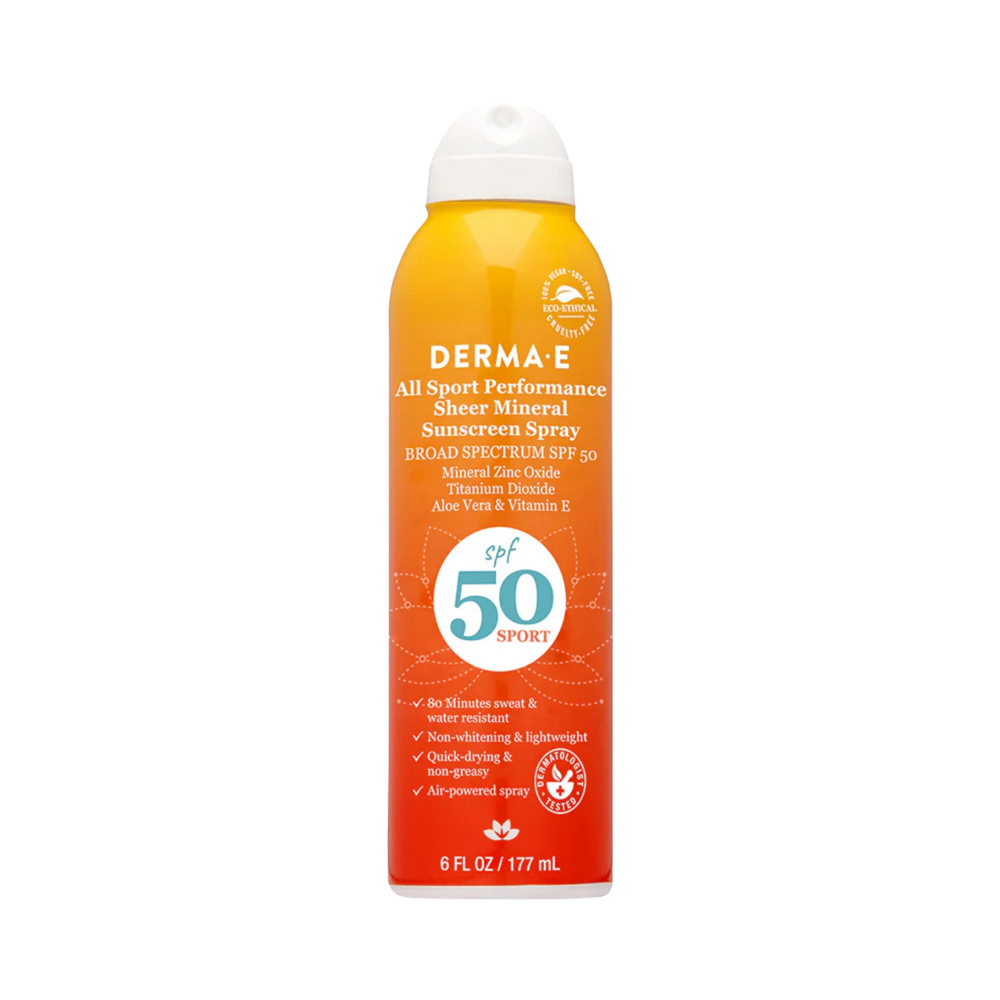 Derma E, All Sport Performance Sheer Mineral Sunscreen Spray, 6 Fl Oz