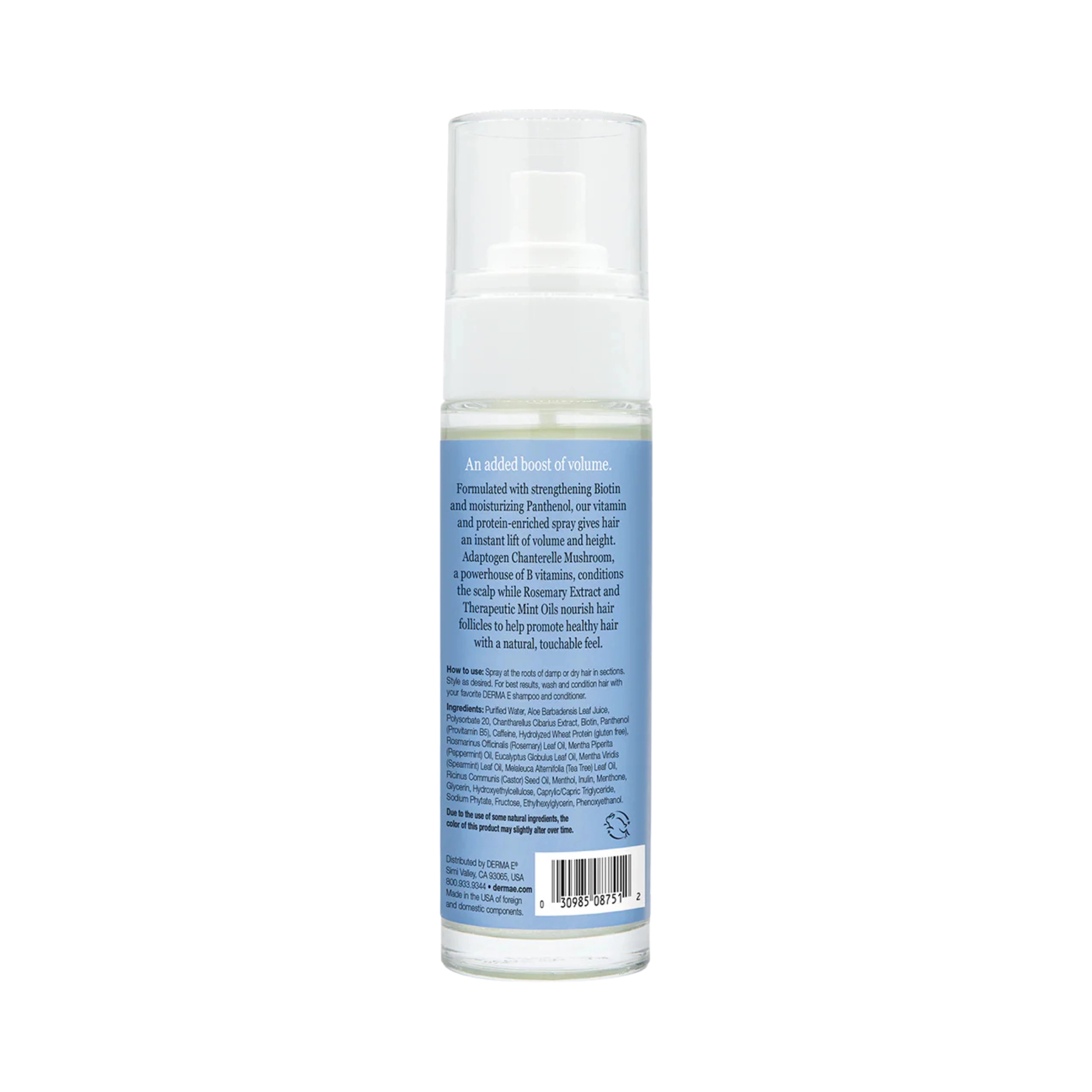 Derma E, Biotin Thickening Spray, 3.3 Fl Oz