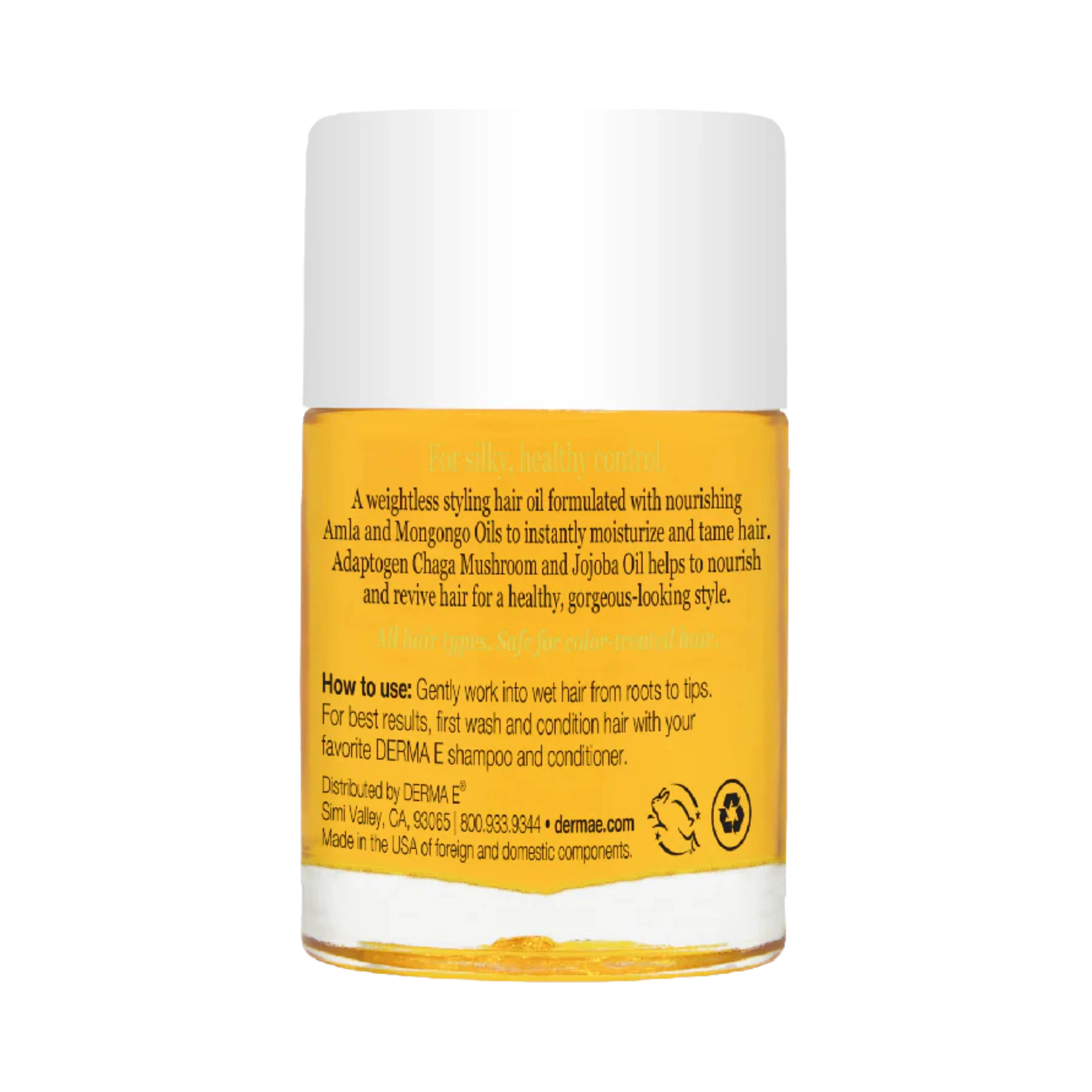 Derma E, Styling Repair Hair Oil, 1 Fl Oz