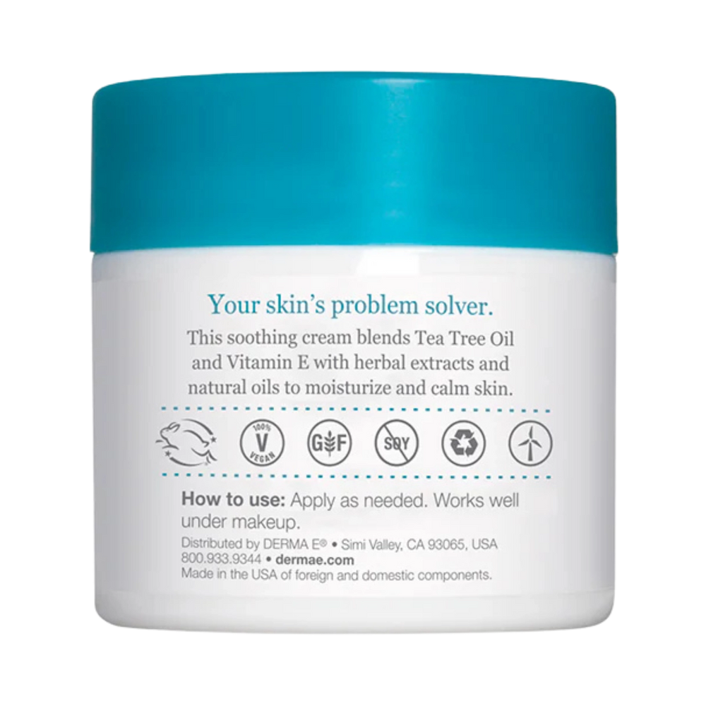 Derma E, Tea Tree and Vitamin E Relief Cream, 4 Oz