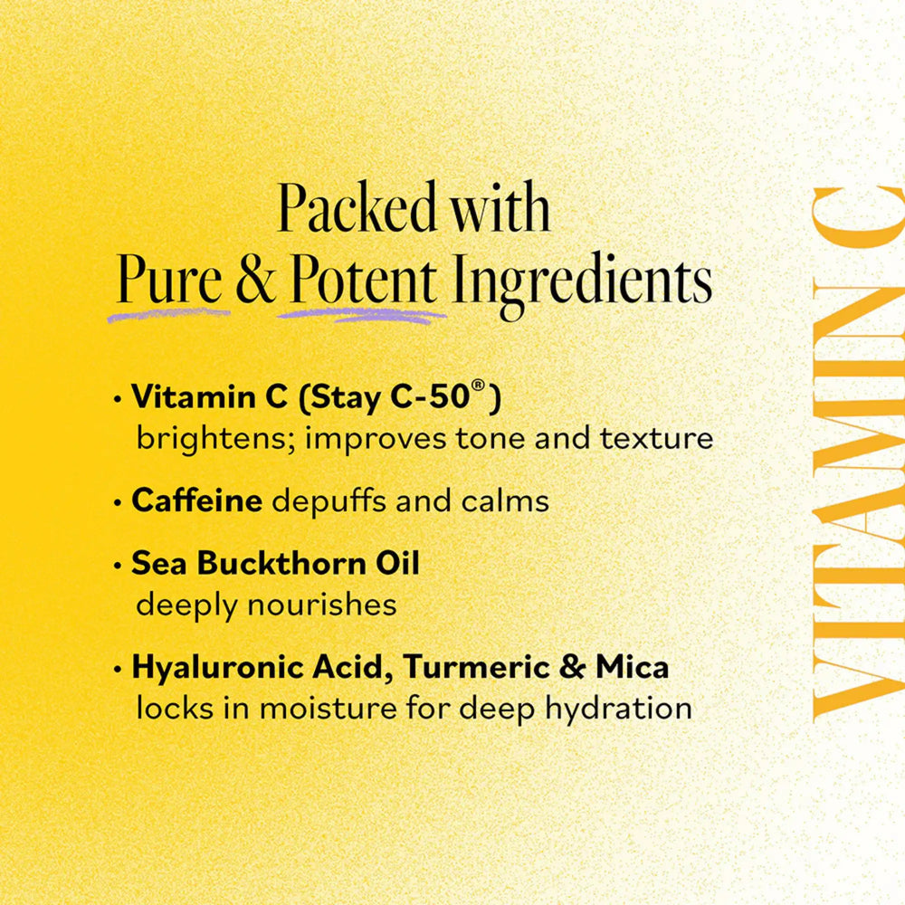 Derma E, Vitamin C Eye Cream, No Dark Circles Perfecting Cream, 0.5 Oz