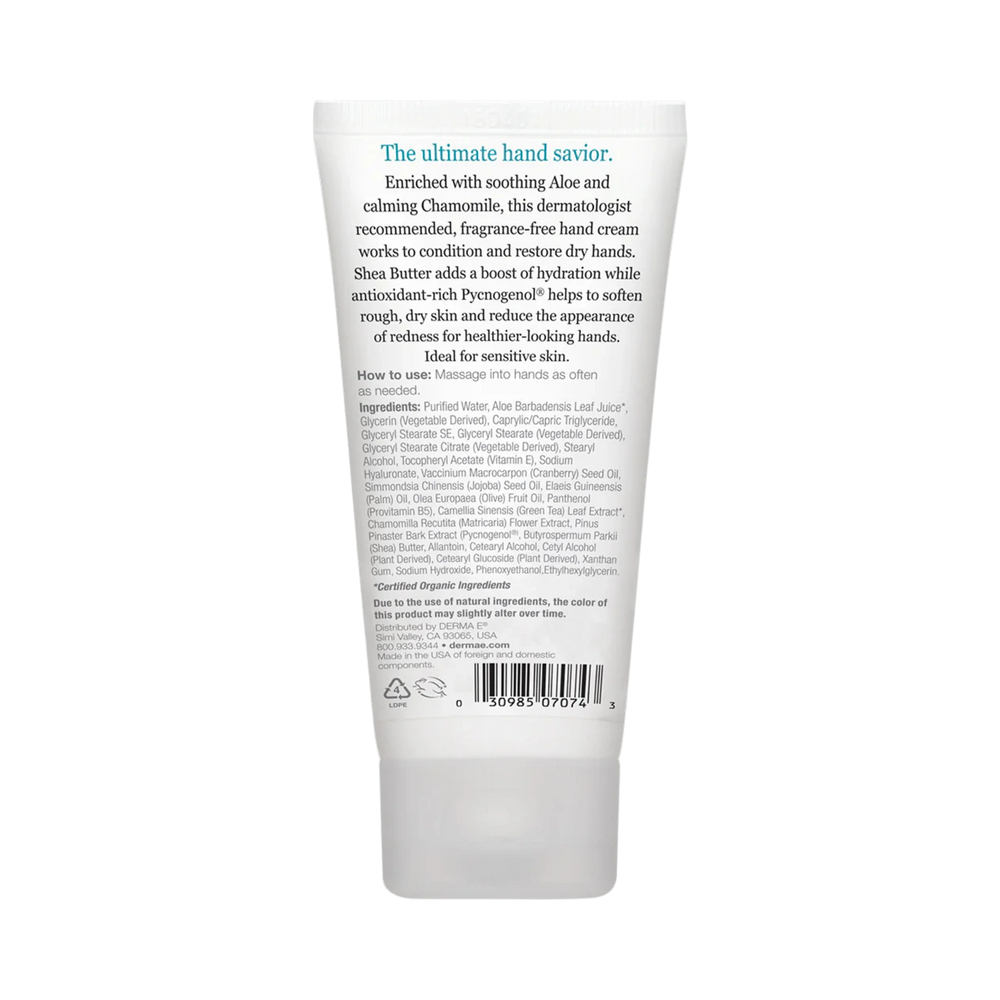 Derma E, Vitamin E Fragrance-Free Sensitive Skin Shea Hand Repair Cream, 2 Oz