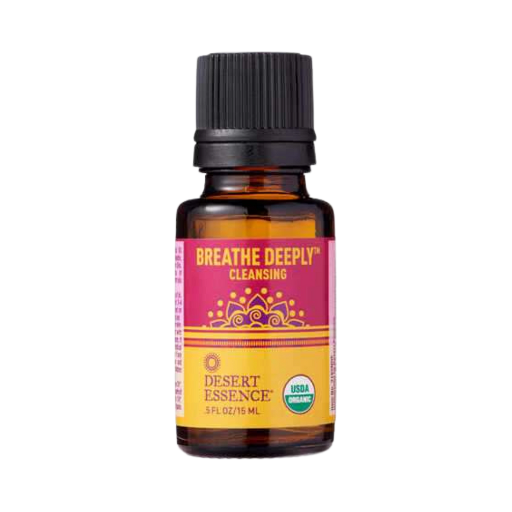 Desert Essence, Breathe Deeply Organic Essential Oil, 0.5 Oz