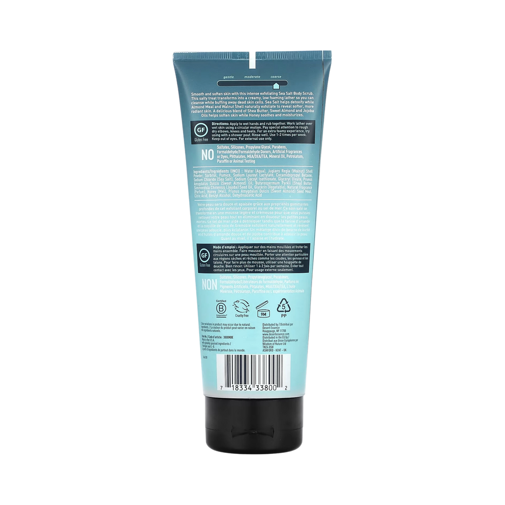 Desert Essence, Detoxifying Sea Salt Body Scrub, 6.7 Fl Oz