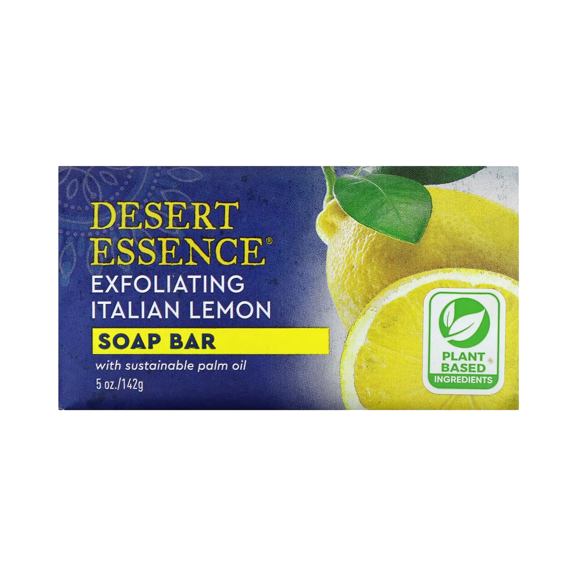 Desert Essence, Exfoliating Italian Lemon Soap Bar, 5 Oz