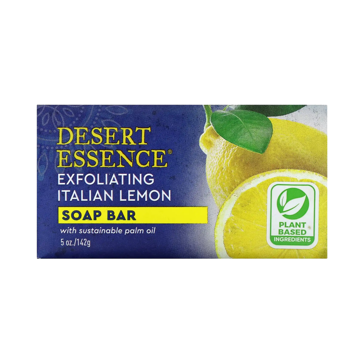 Desert Essence, Exfoliating Italian Lemon Soap Bar, 5 Oz