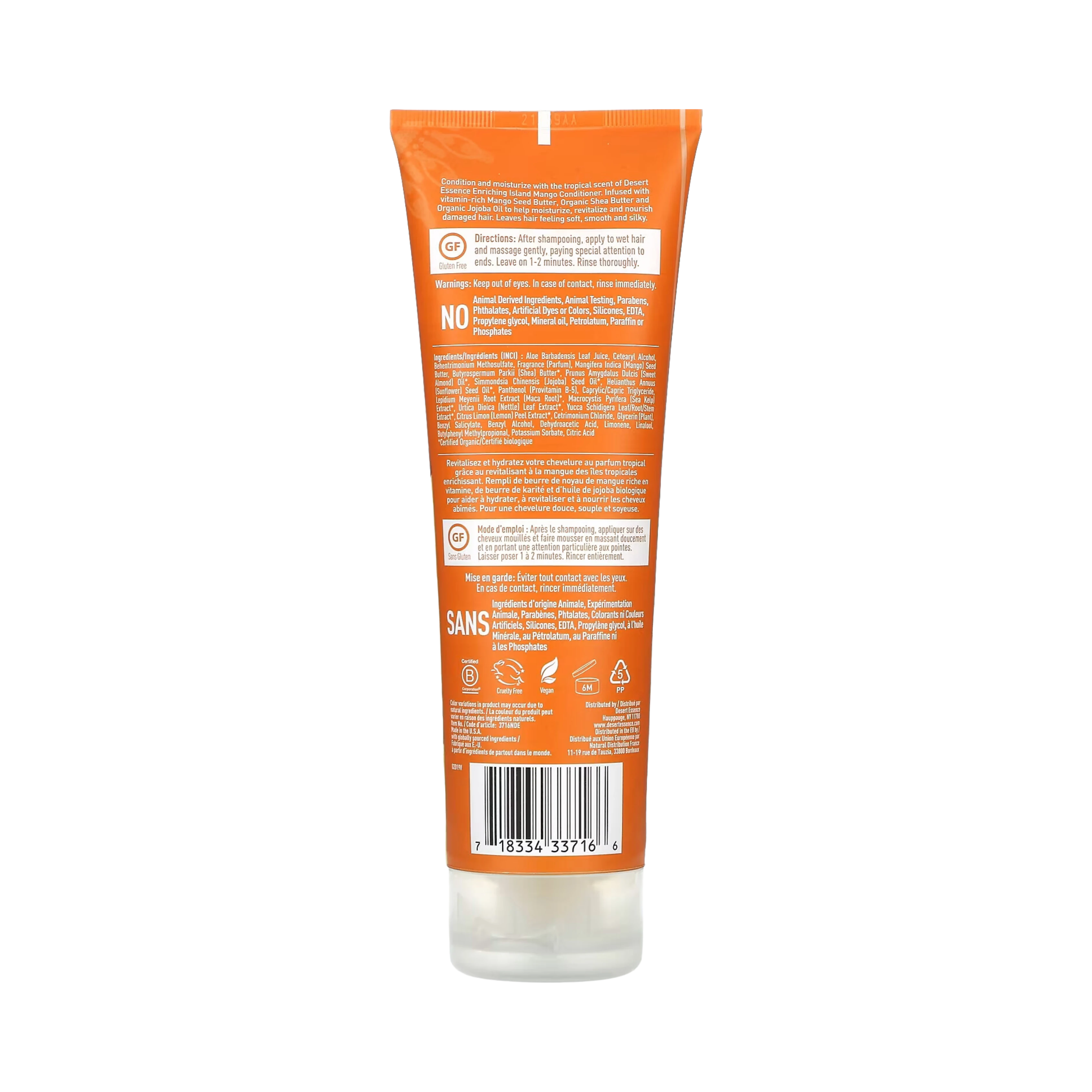 Desert Essence, Island Mango Conditioner, 8 Fl Oz