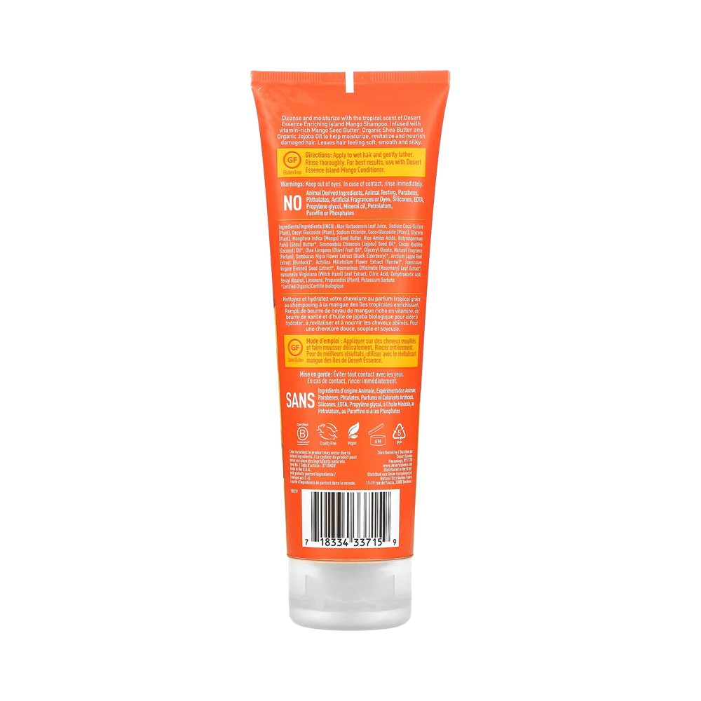 Desert Essence, Island Mango Shampoo, 8 Fl Oz