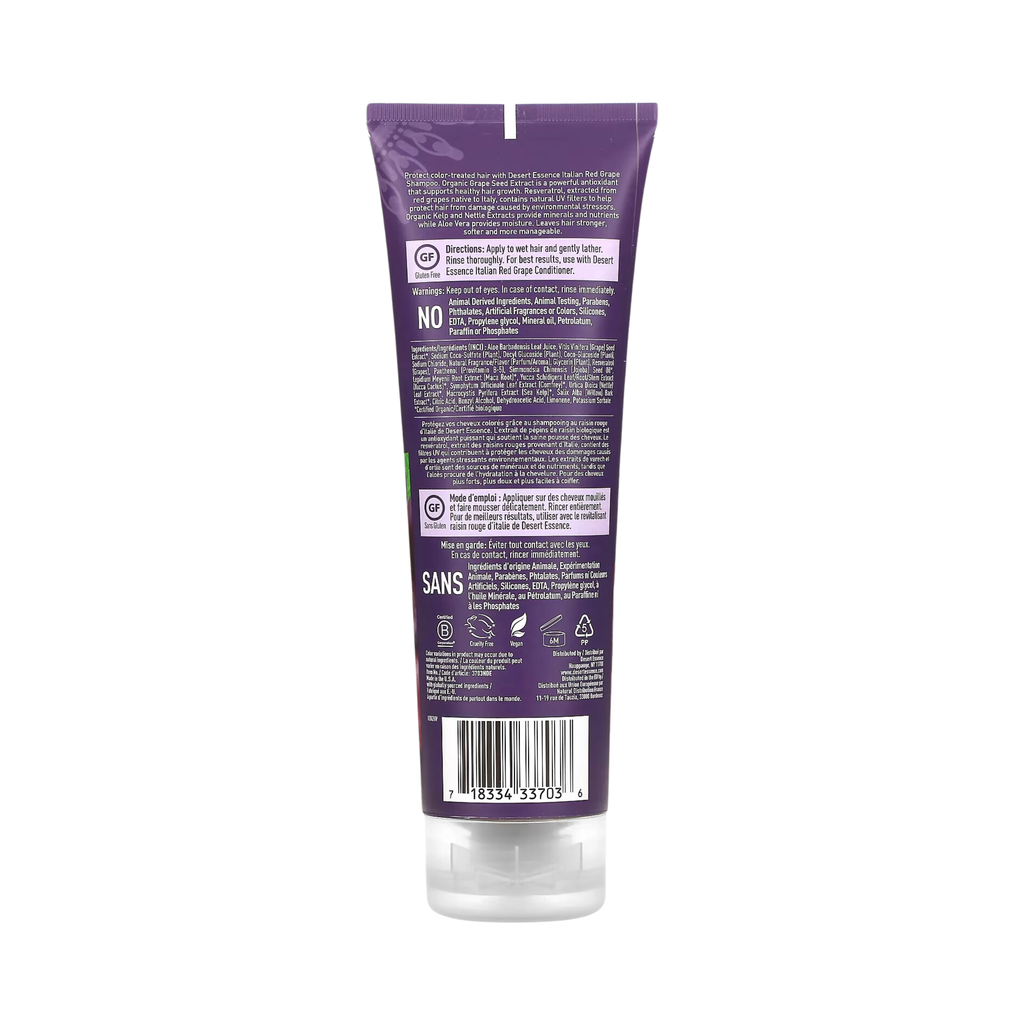 Desert Essence, Italian Red Grape Shampoo, 8 Fl Oz