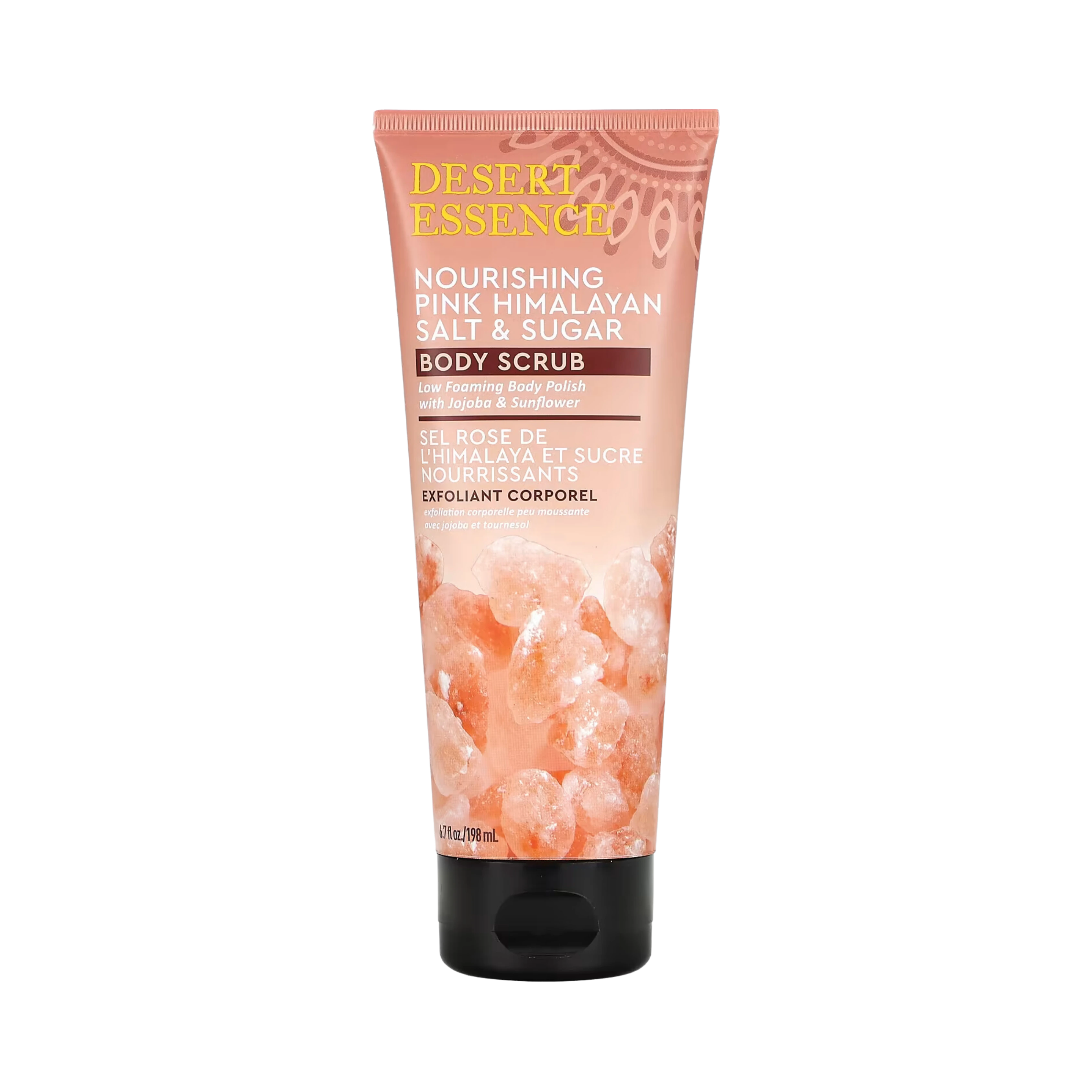 Desert Essence, Nourishing Pink Himalayan Salt & Sugar Body Scrub, 6.7 Fl Oz