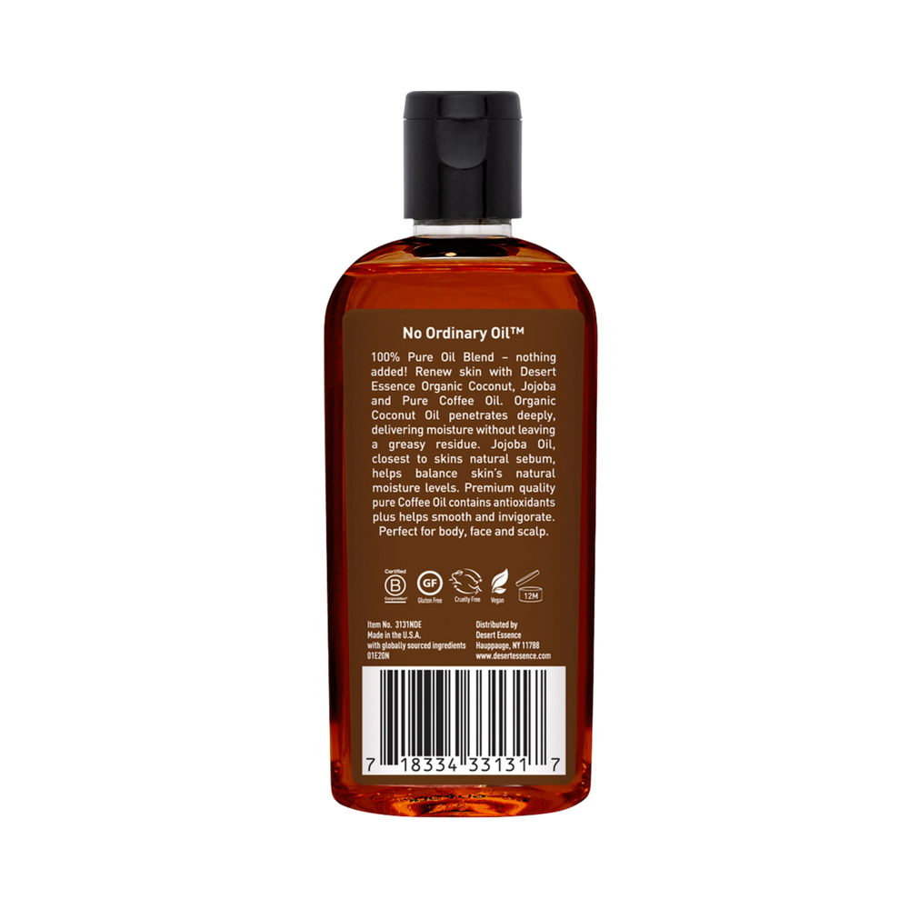Desert Essence, Organic Coconut, Jojoba & Coffee Oil, 4 Fl Oz