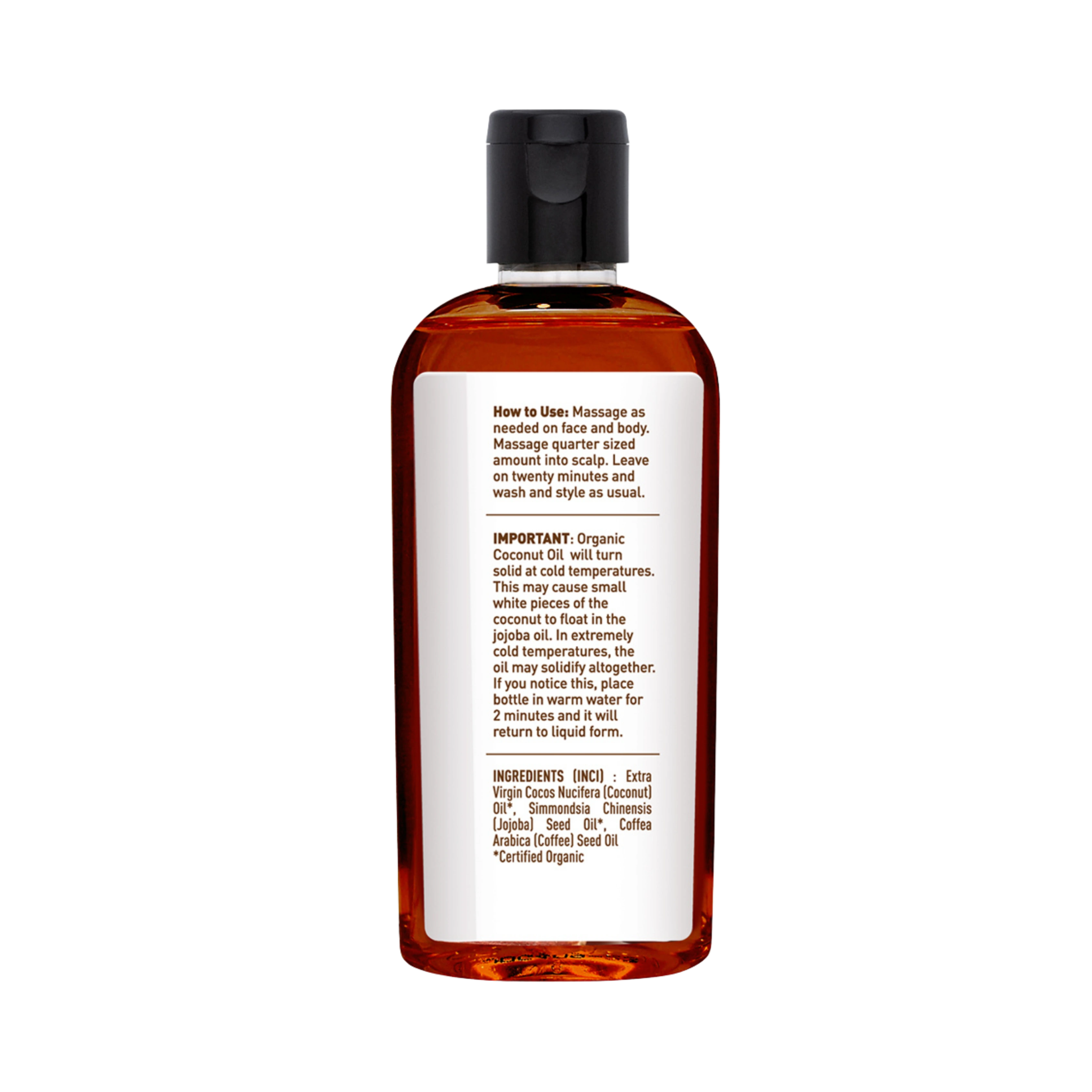 Desert Essence, Organic Coconut, Jojoba & Coffee Oil, 4 Fl Oz