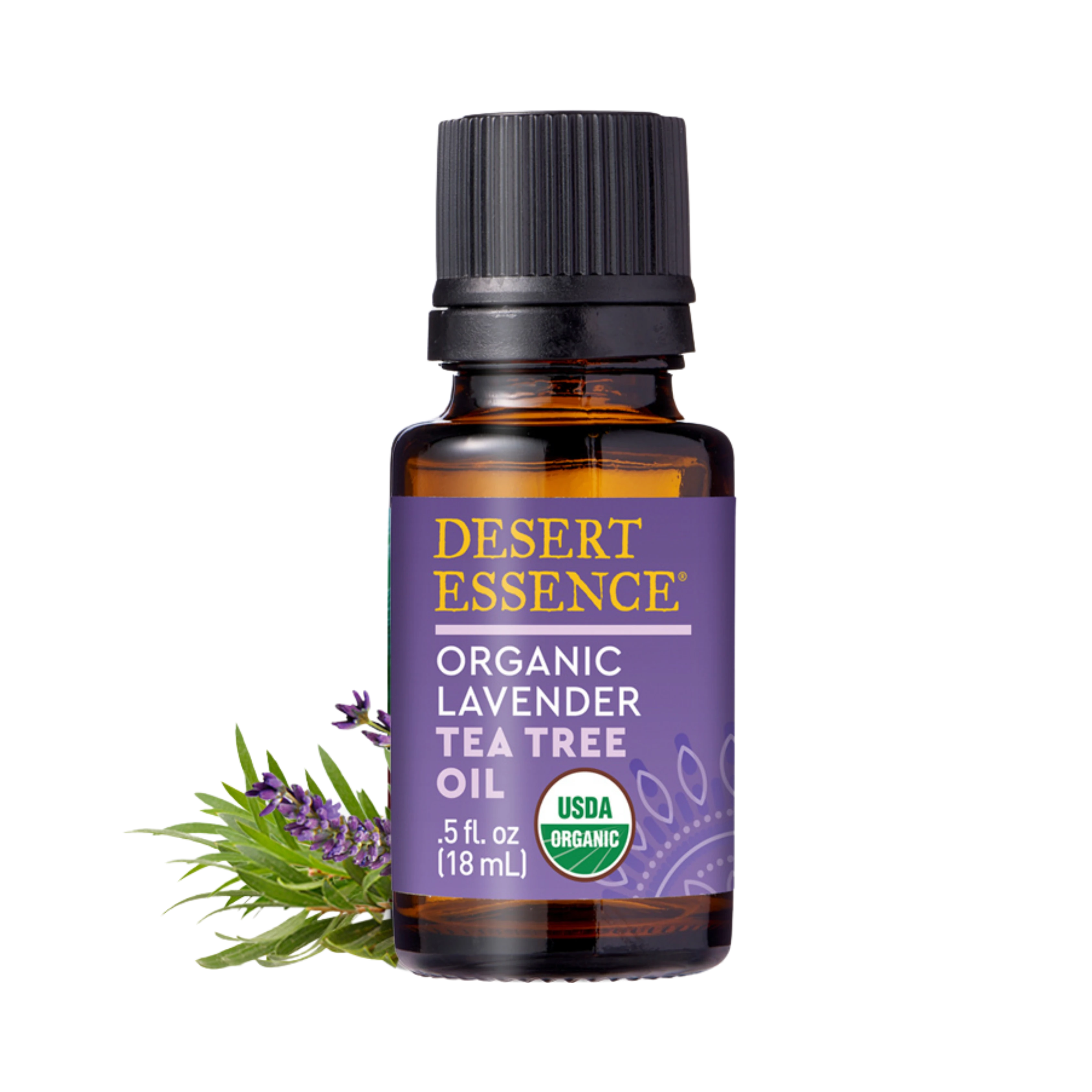 Desert Essence, Organic Lavender Tea Tree Oil, 0.6 Fl Oz