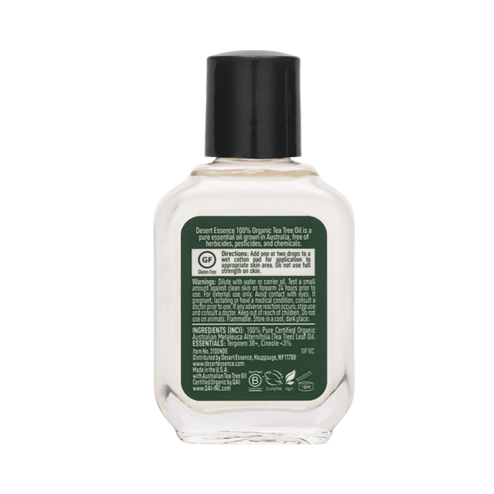 Desert Essence, Organic Tea Tree Oil, 0.5 Fl Oz
