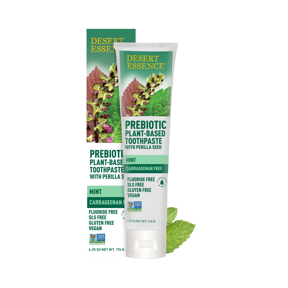 Desert Essence, Prebiotic Plant Based Toothpaste, Mint, 6.25 Fl Oz