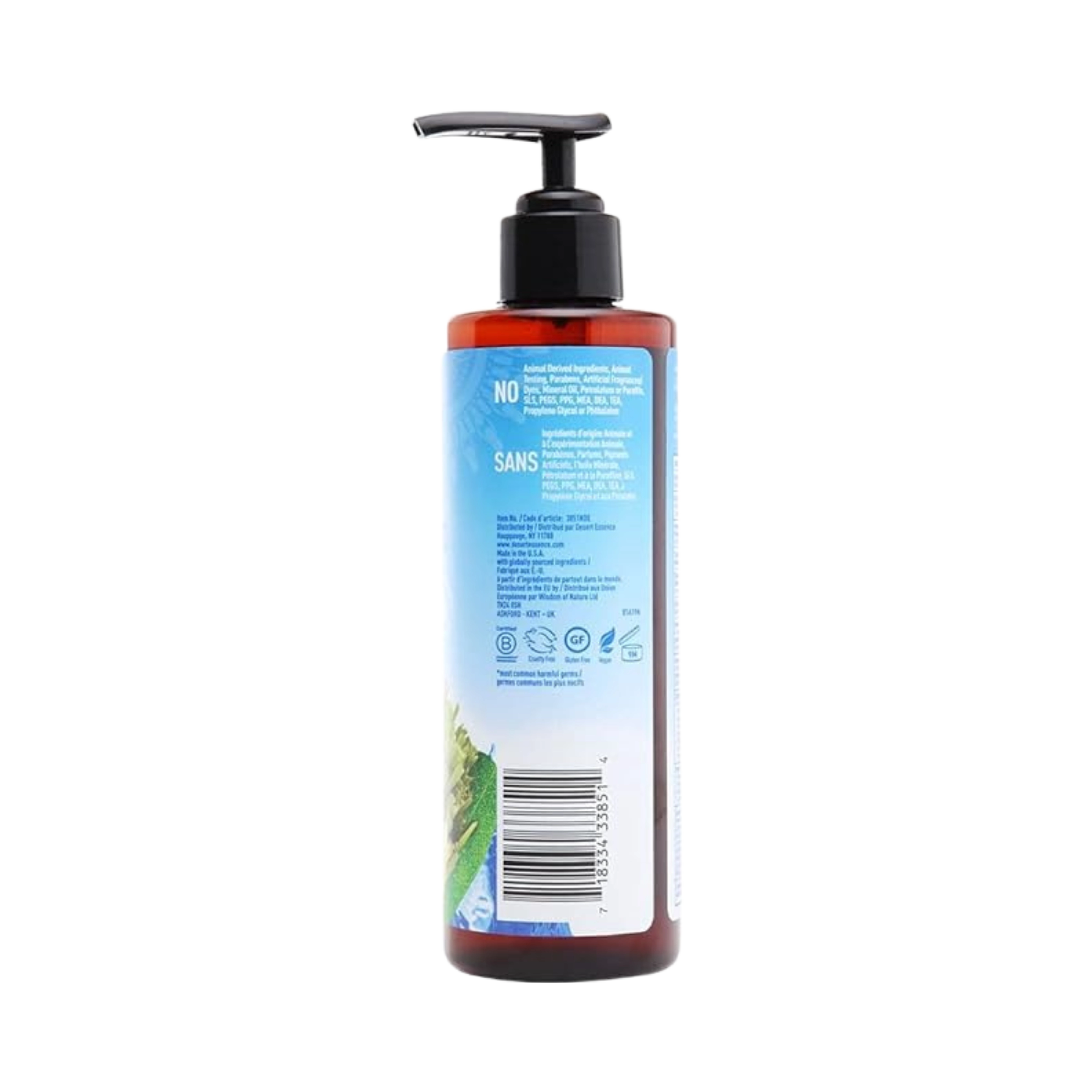 Desert Essence, Probiotic Lemongrass Hand Sanitizer, 8 Fl Oz