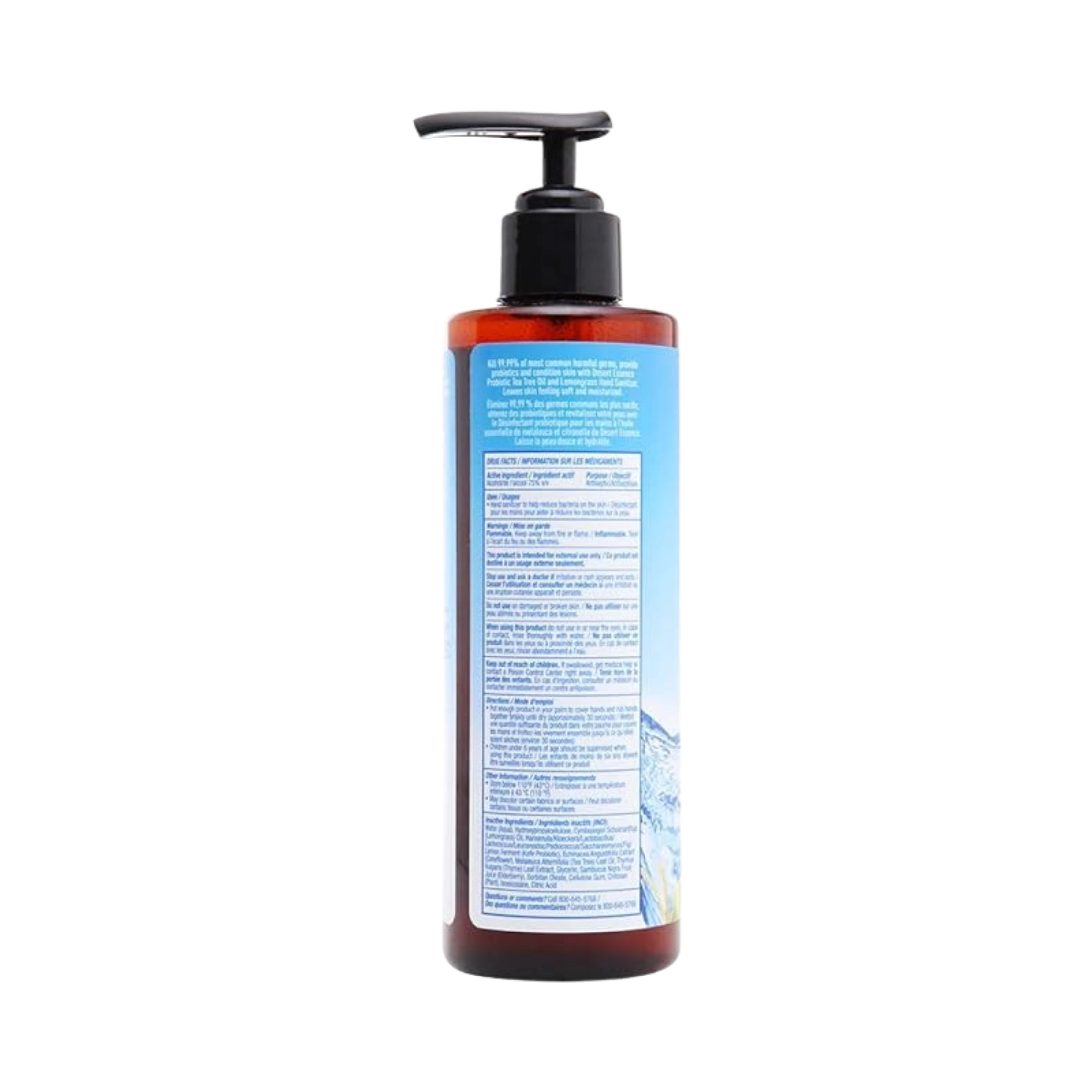 Desert Essence, Probiotic Lemongrass Hand Sanitizer, 8 Fl Oz