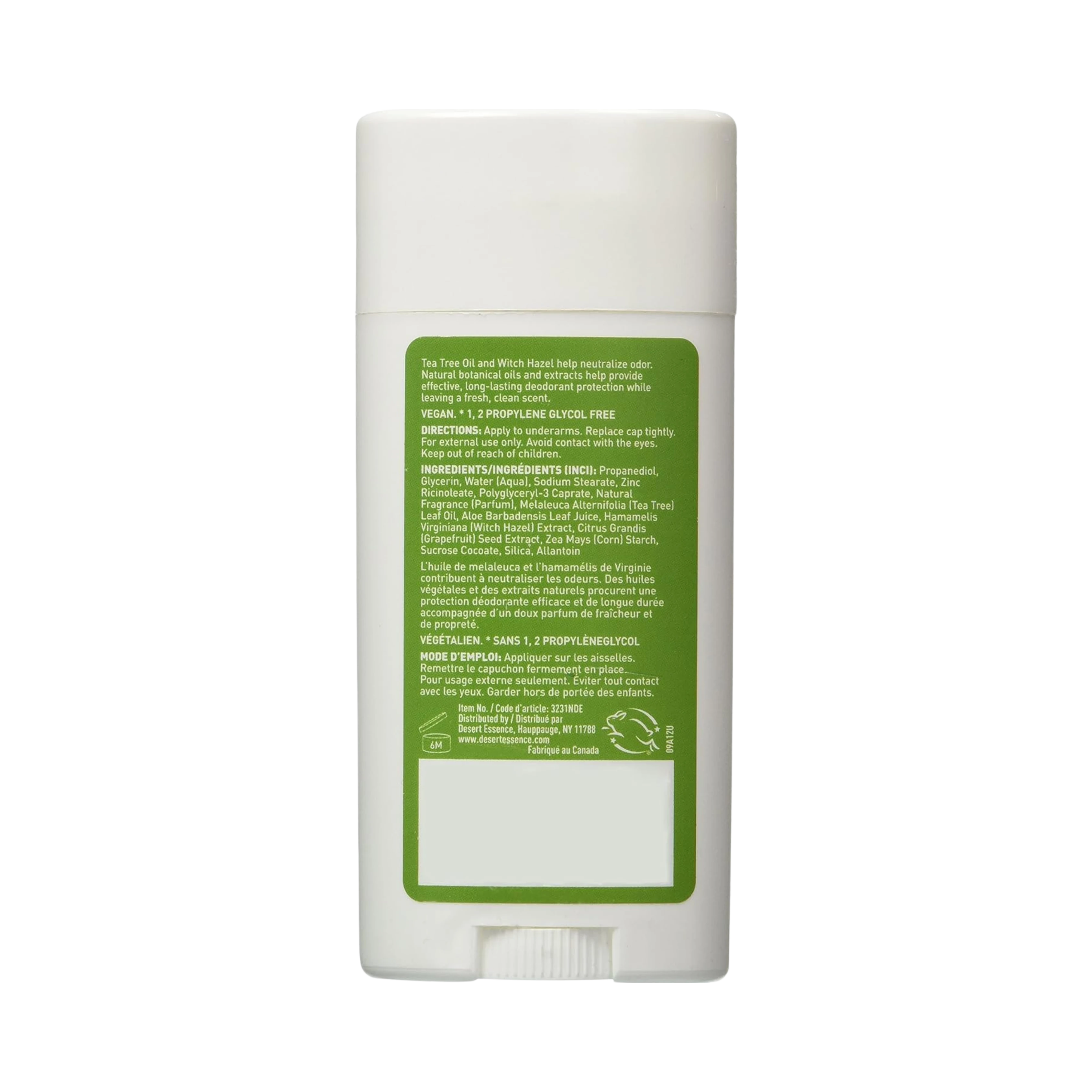 Desert Essence, Spring Fresh Deodorant, 2.5 Oz
