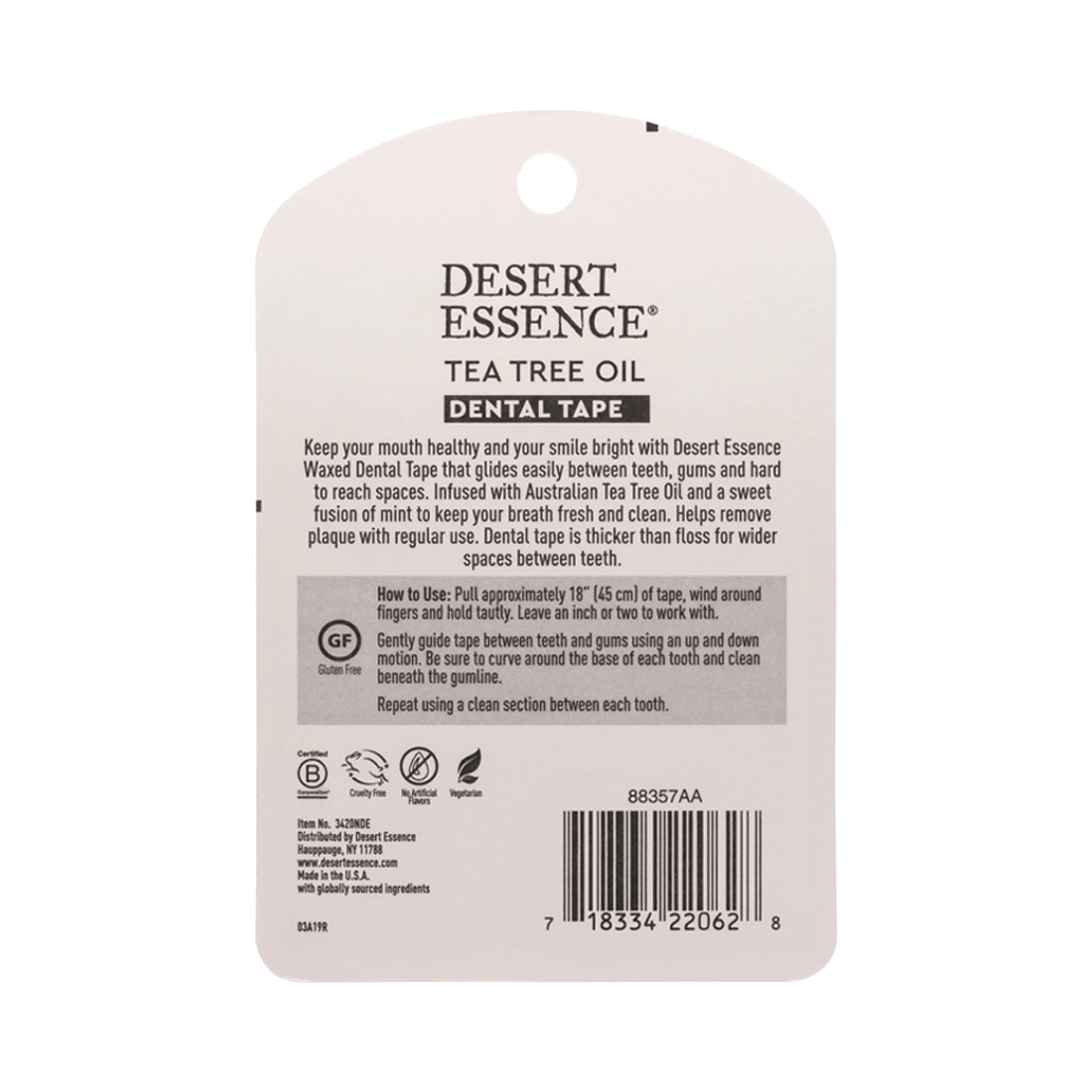 Desert Essence, Tea Tree Oil Dental Tape, 30 Yards