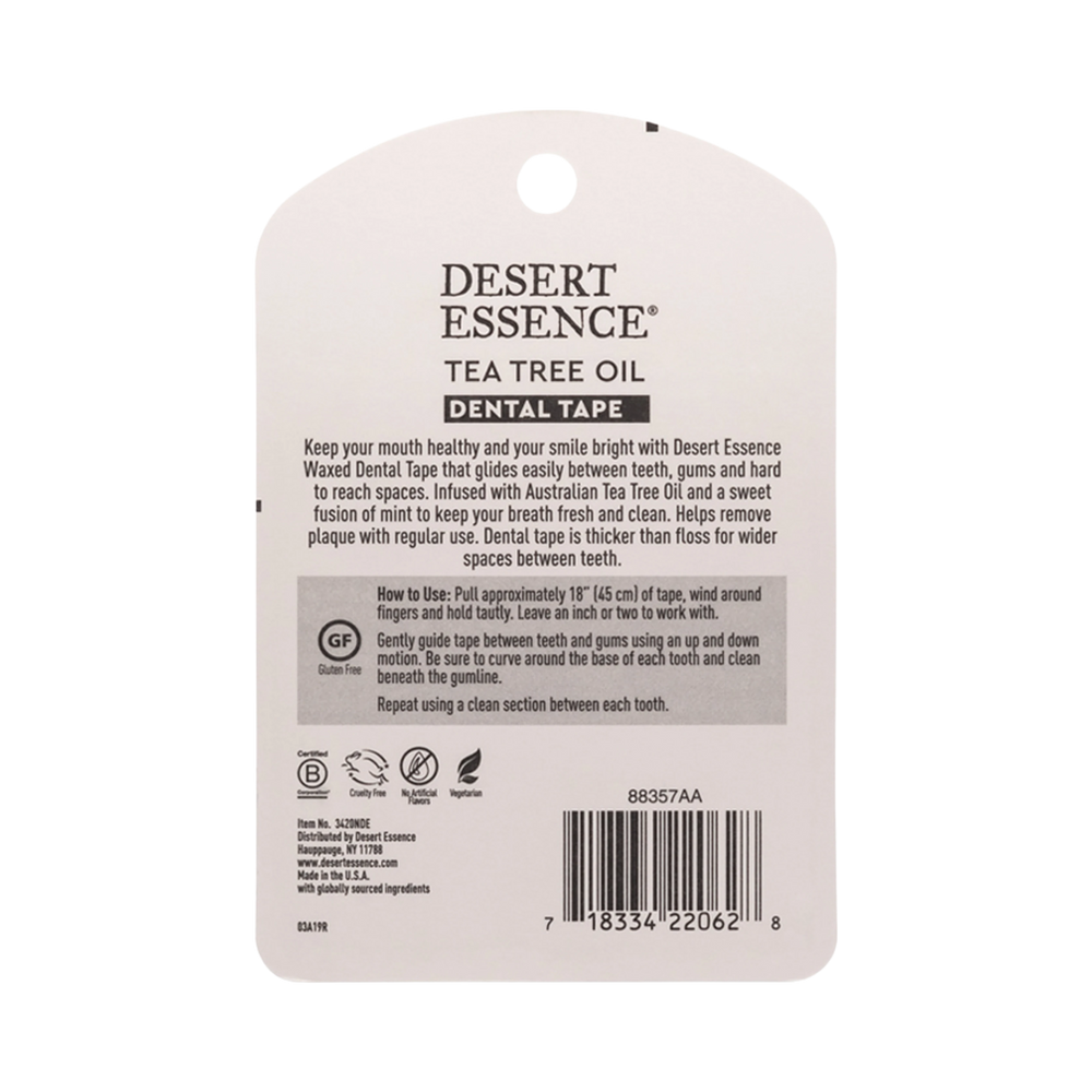 Desert Essence, Tea Tree Oil Dental Tape, 30 Yards