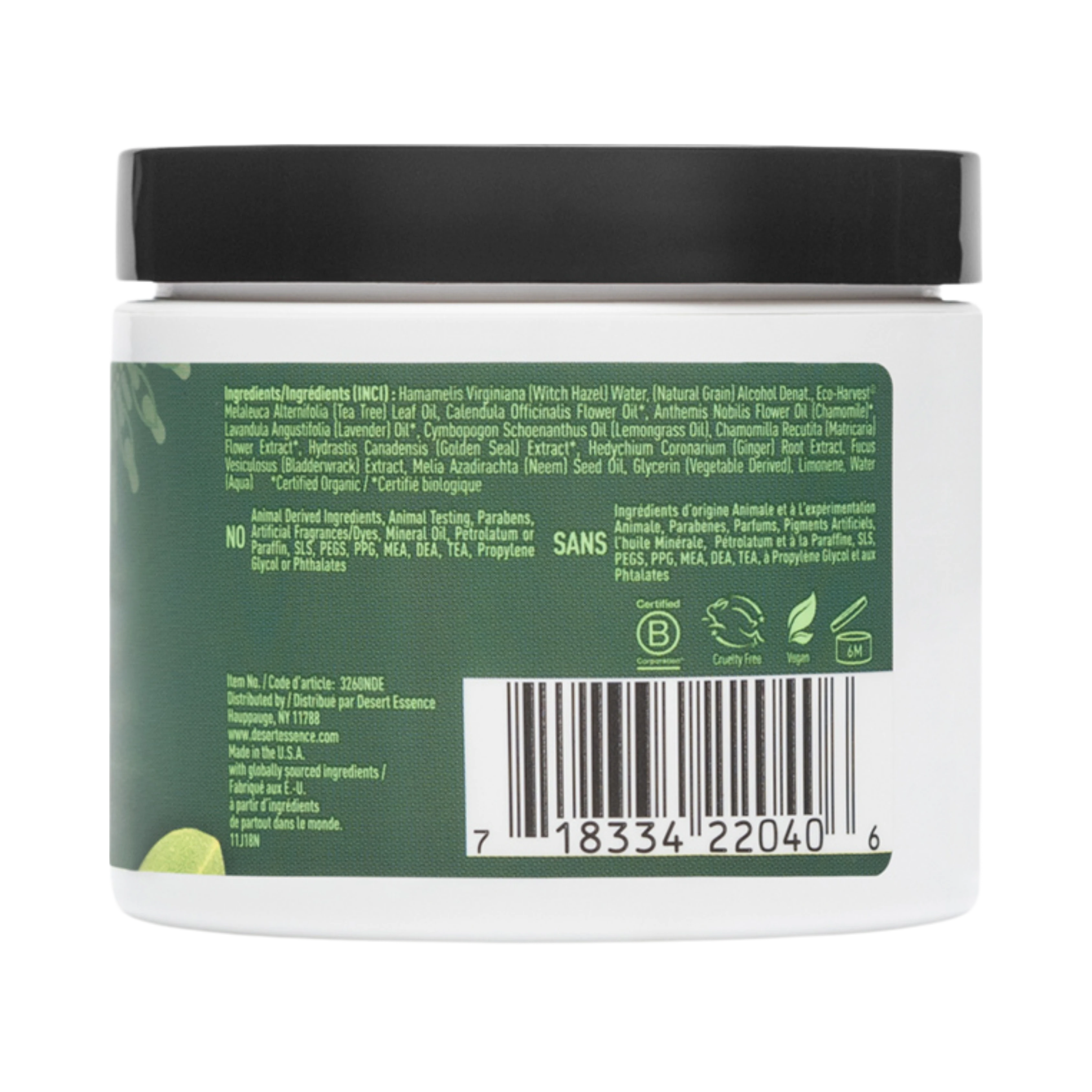 Desert Essence, Tea Tree Oil Facial Cleansing, 50 Pads