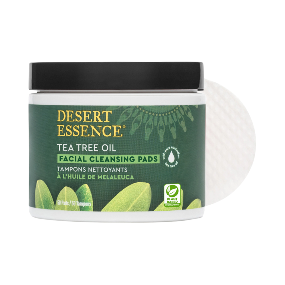 Desert Essence, Tea Tree Oil Facial Cleansing, 50 Pads