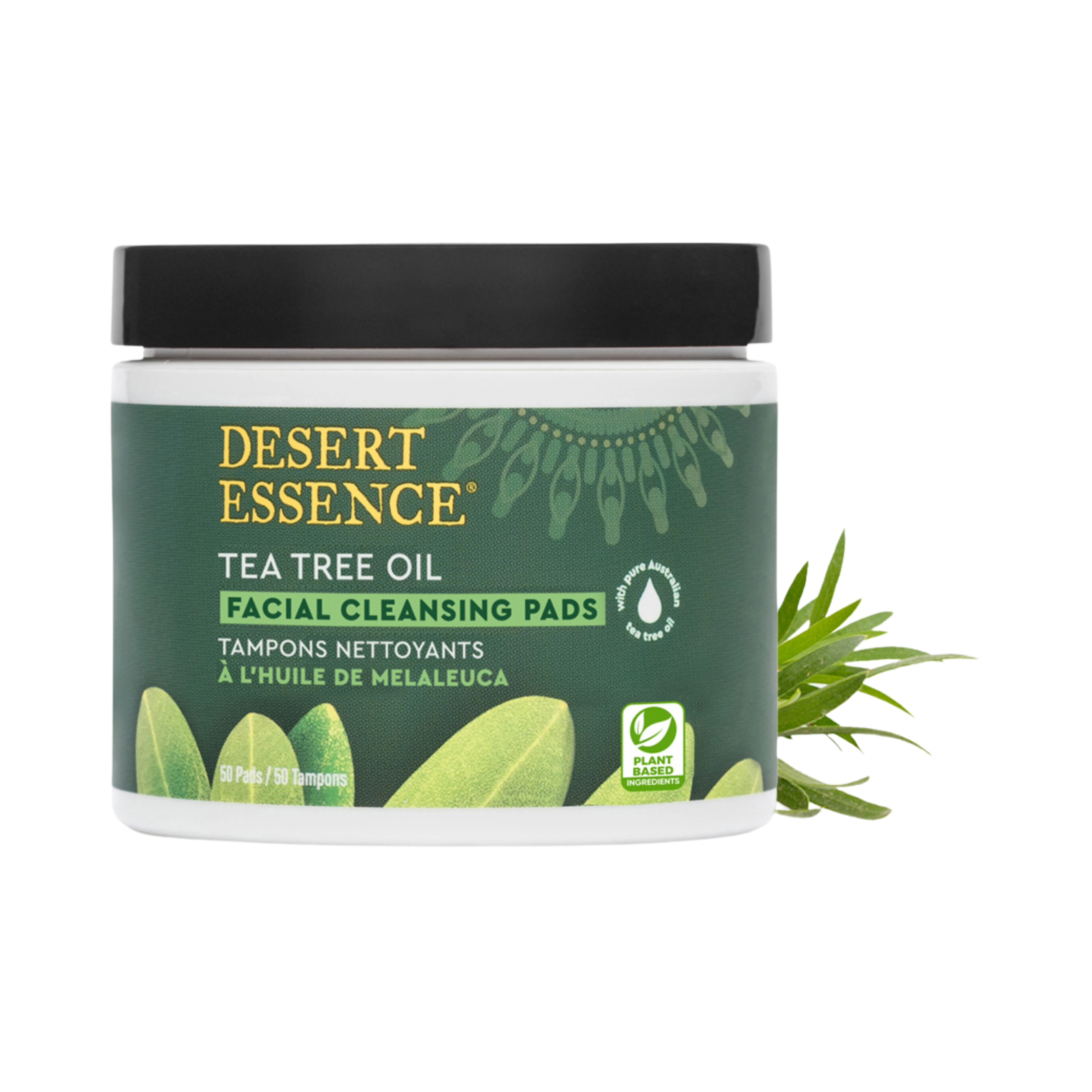 Desert Essence, Tea Tree Oil Facial Cleansing, 50 Pads