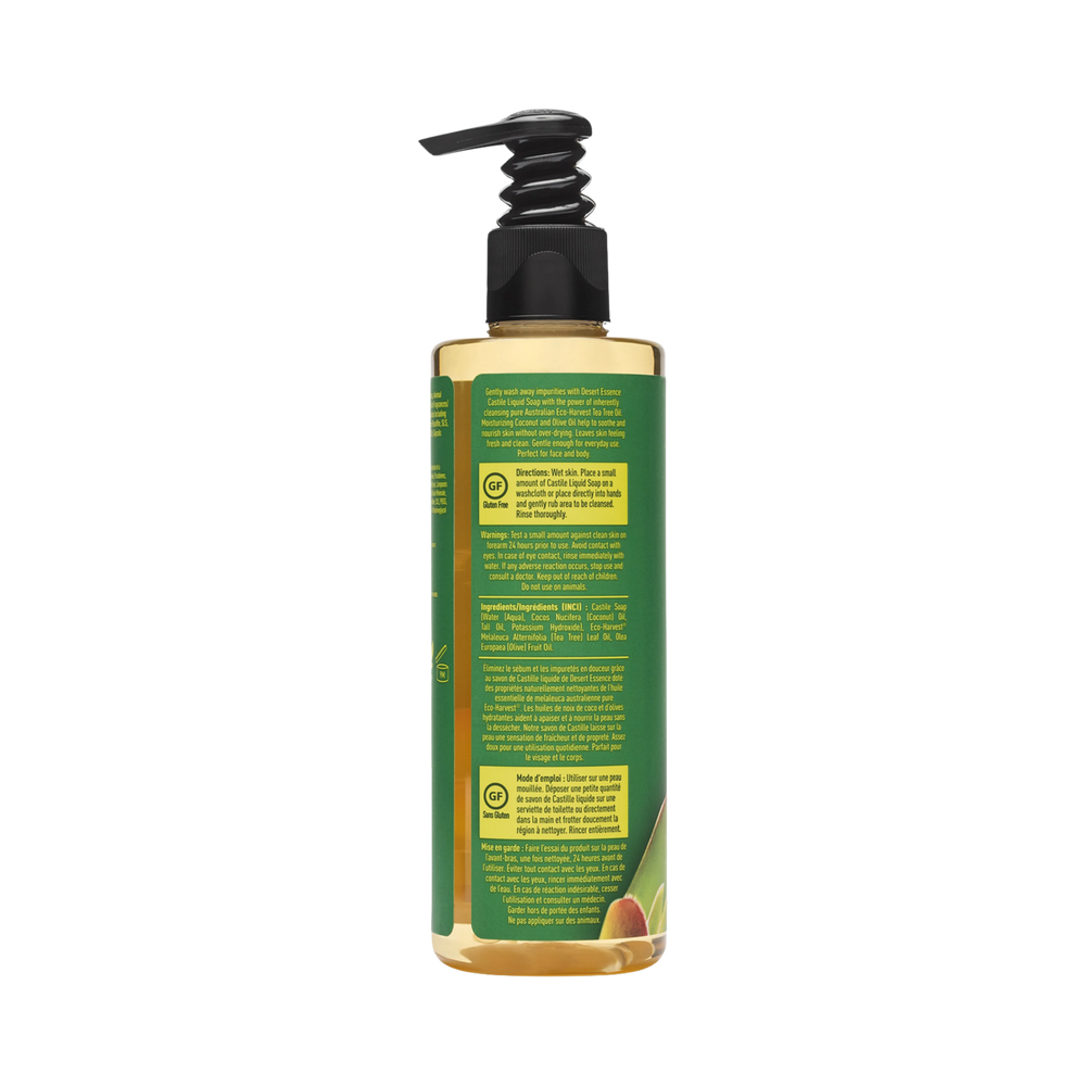 Desert Essence, Tea Tree Oil Liquid Castile Soap, 8 Fl Oz