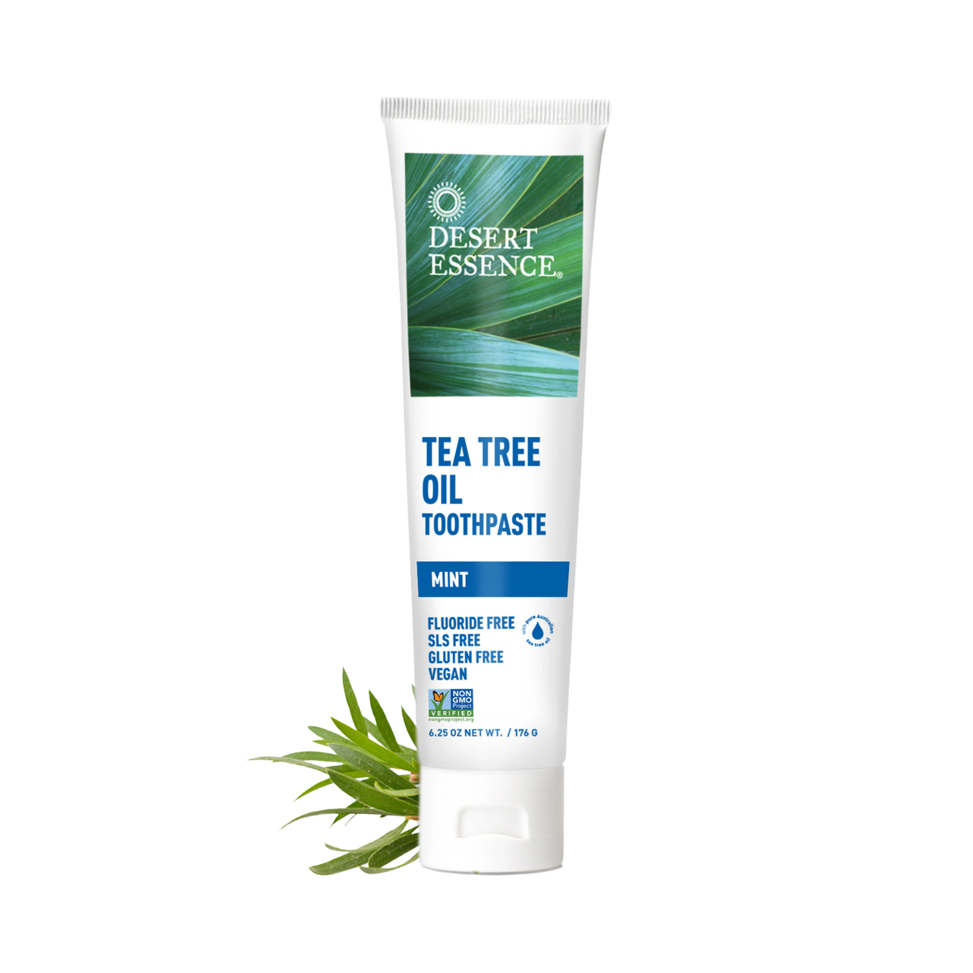 Desert Essence, Tea Tree Oil Mint Toothpaste, 6.25 Fl Oz