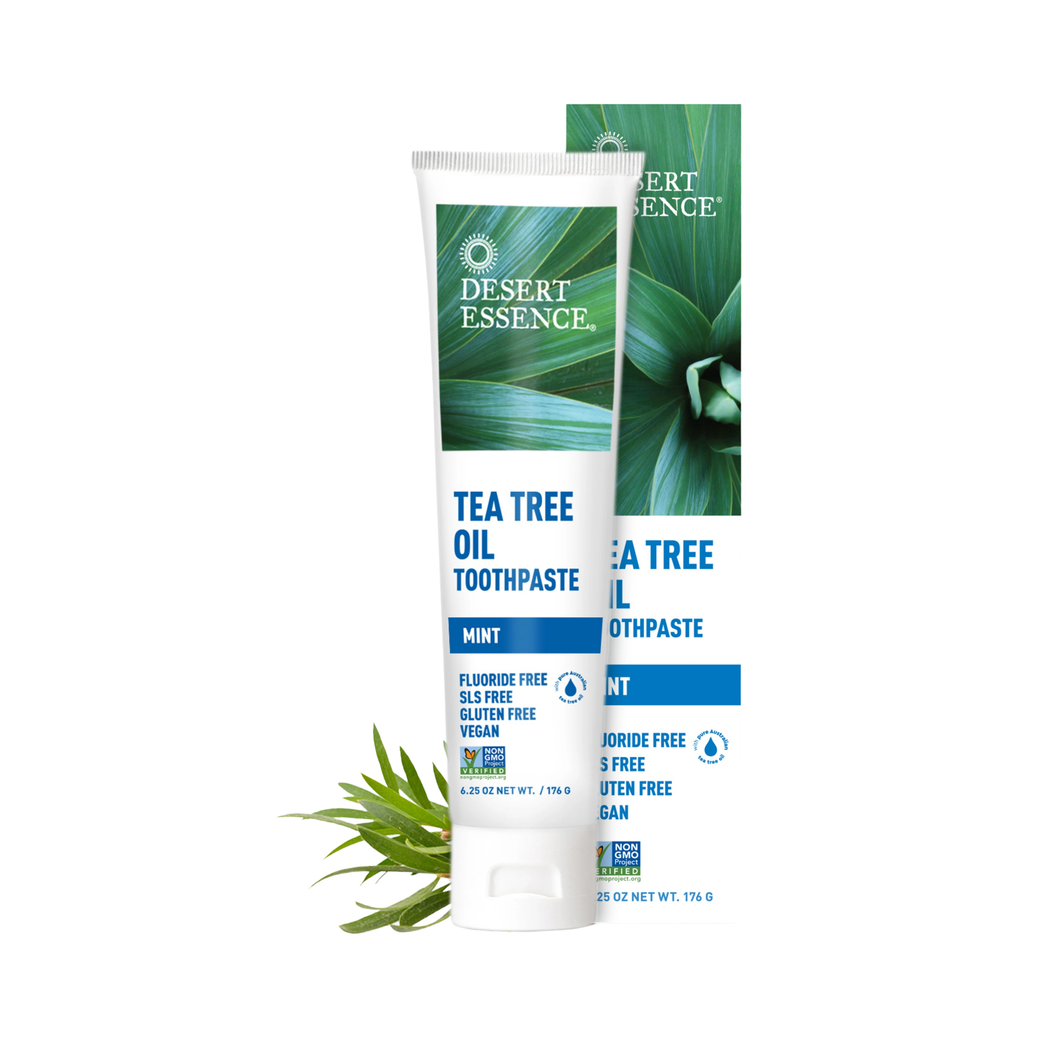 Desert Essence, Tea Tree Oil Mint Toothpaste, 6.25 Fl Oz