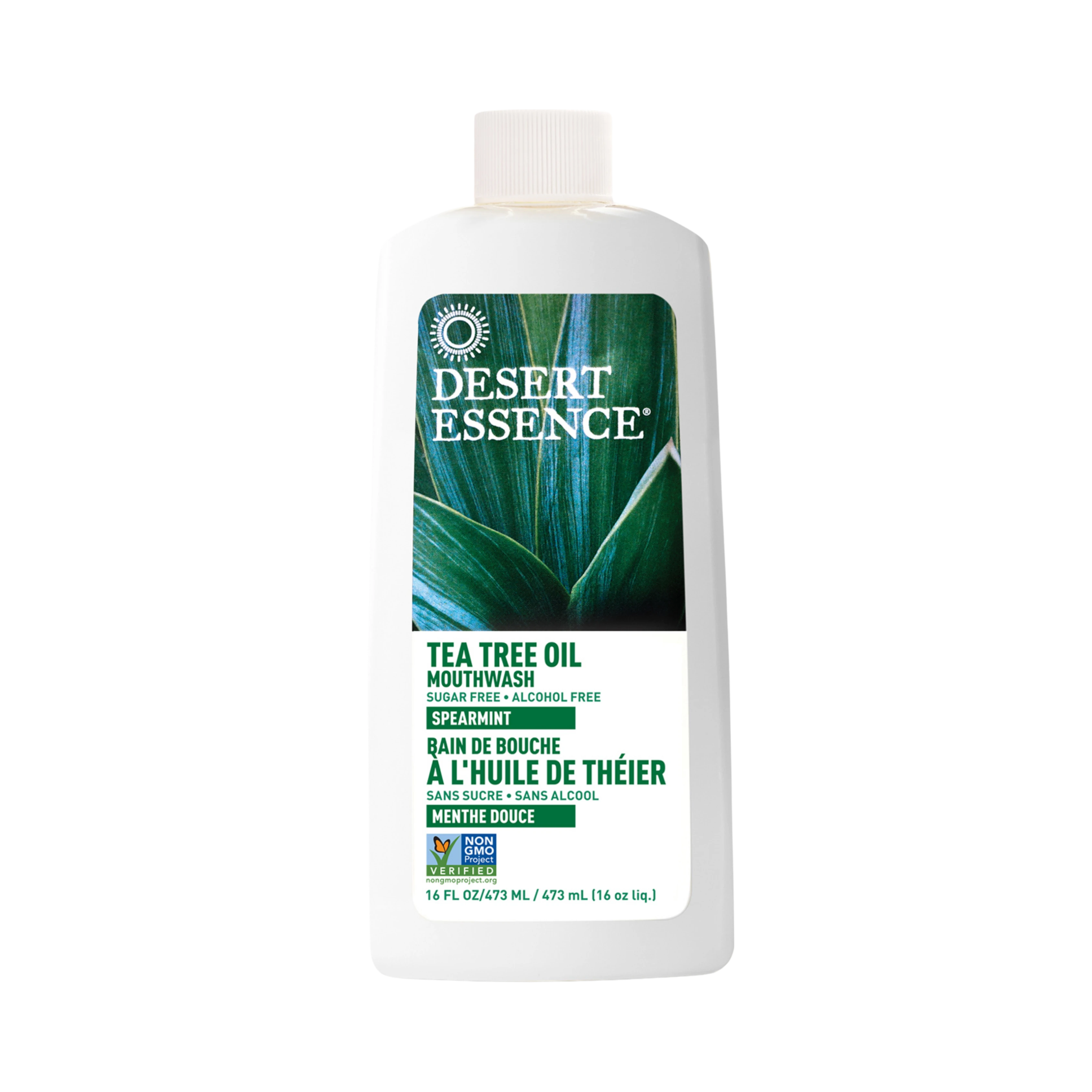 Desert Essence, Tea Tree Oil Mouthwash w/Spearmint, 16 Fl Oz