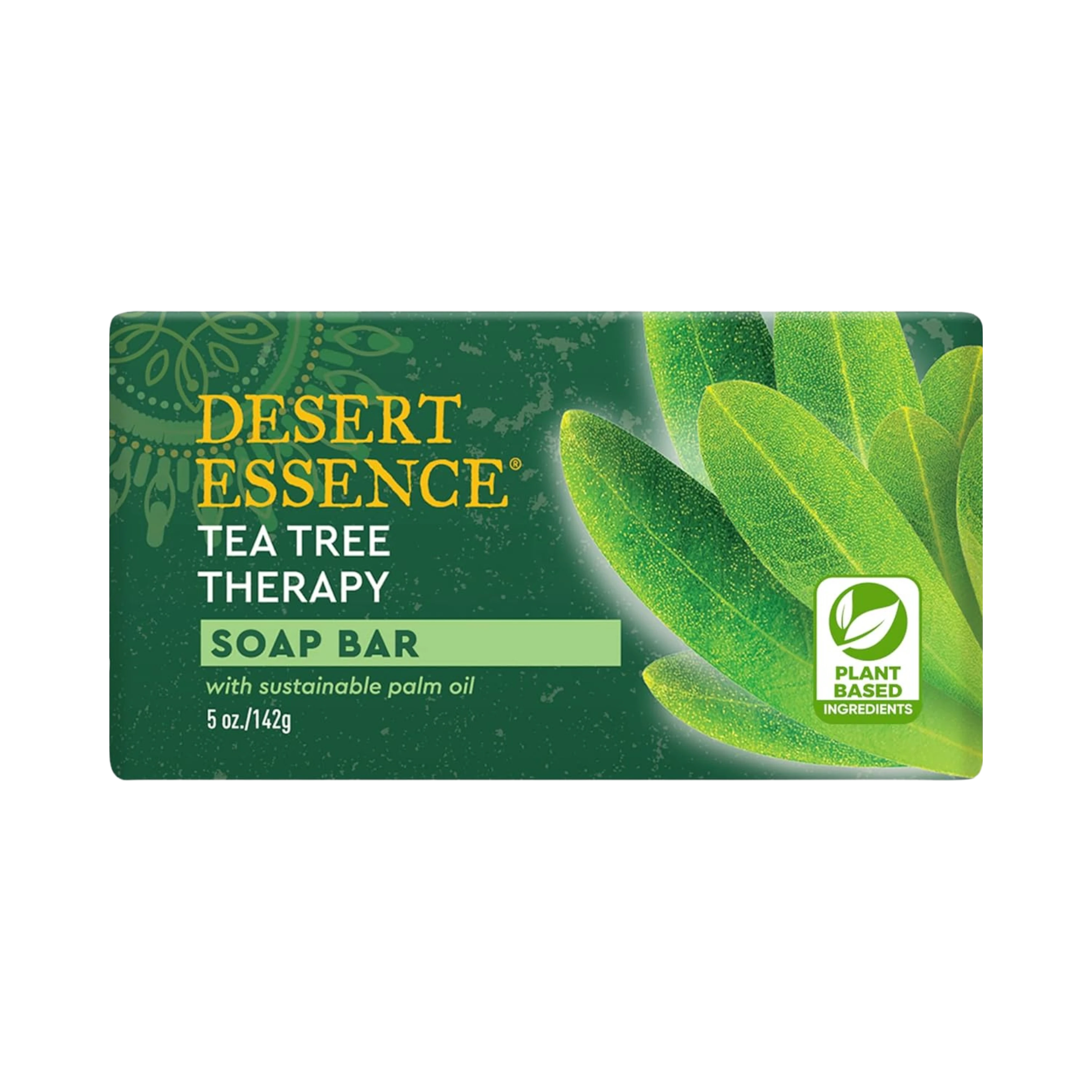 Desert Essence, Tea Tree Oil Therapy Cleansing Soap Bar, 5 Oz