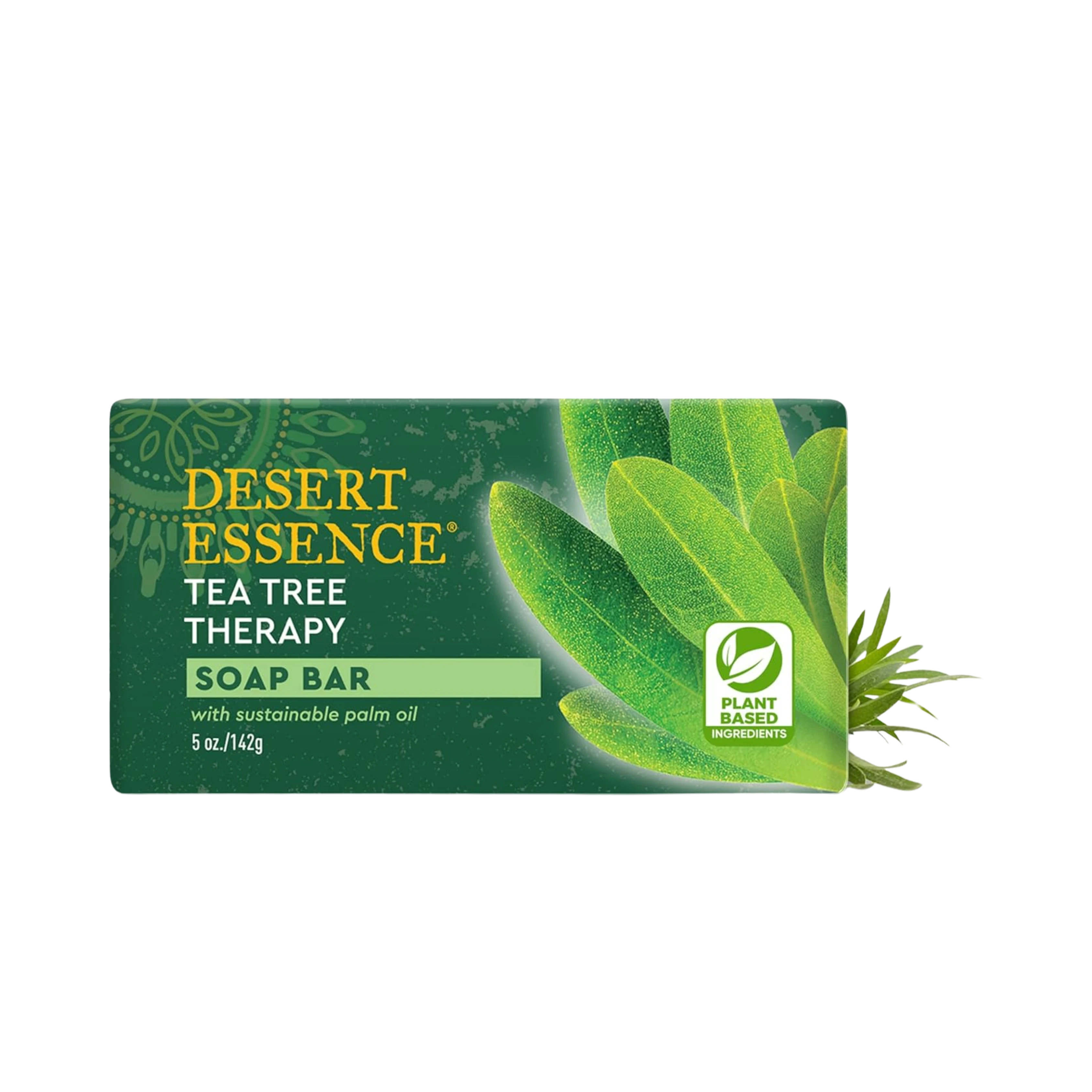 Desert Essence, Tea Tree Oil Therapy Cleansing Soap Bar, 5 Oz