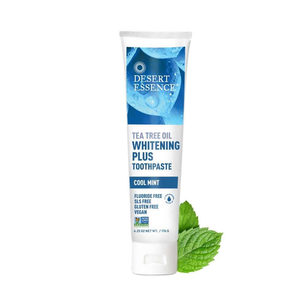 Desert Essence, Tea Tree Oil Whitening Plus Toothpaste, 6.25 Fl Oz