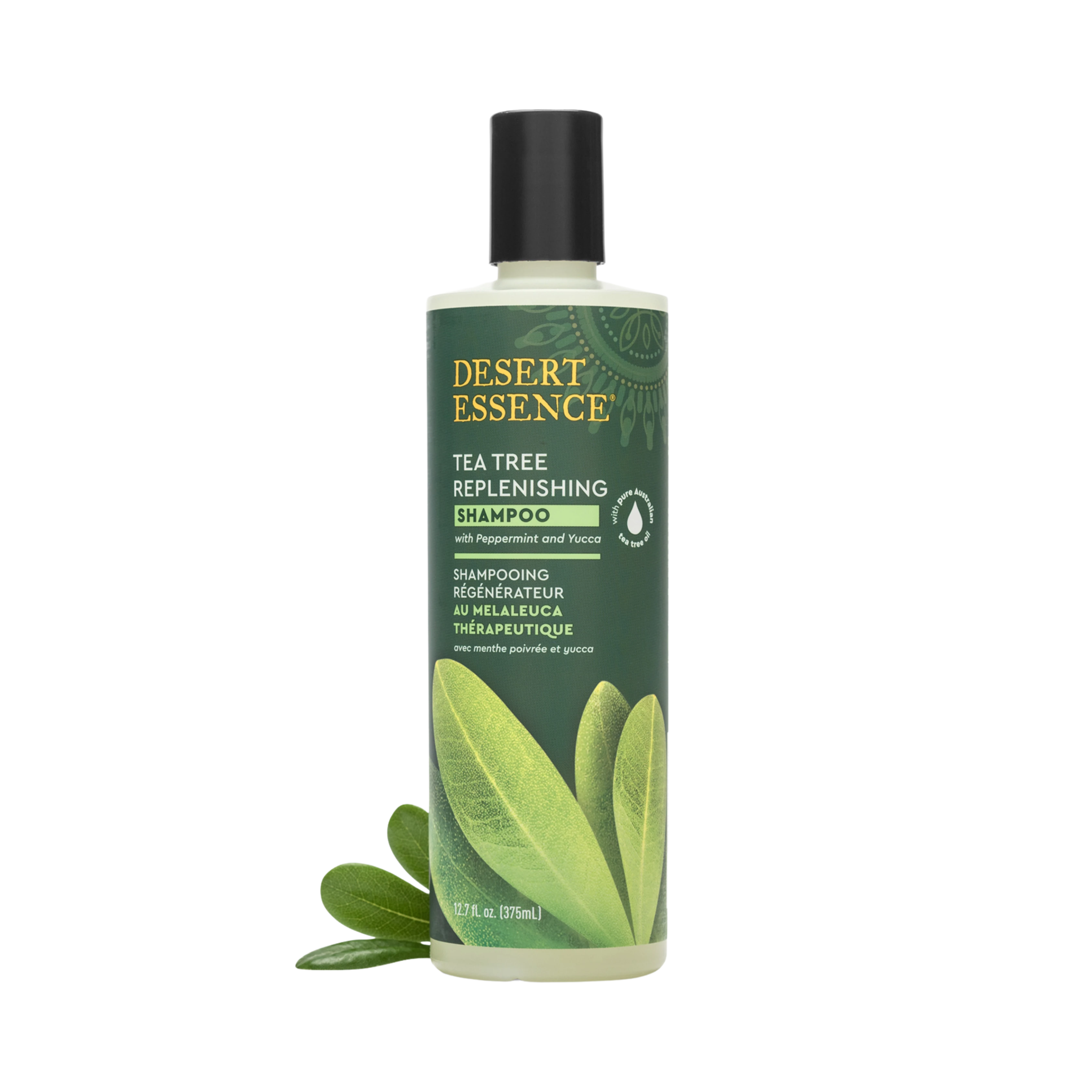 Desert Essence, Tea Tree Replenishing Shampoo, 12.7 Fl Oz