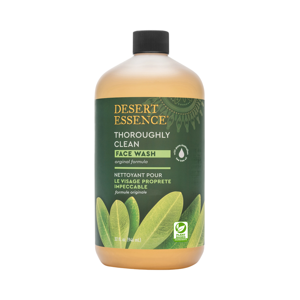 Desert Essence, Thoroughly Clean Face Wash Refill, 32 Fl Oz