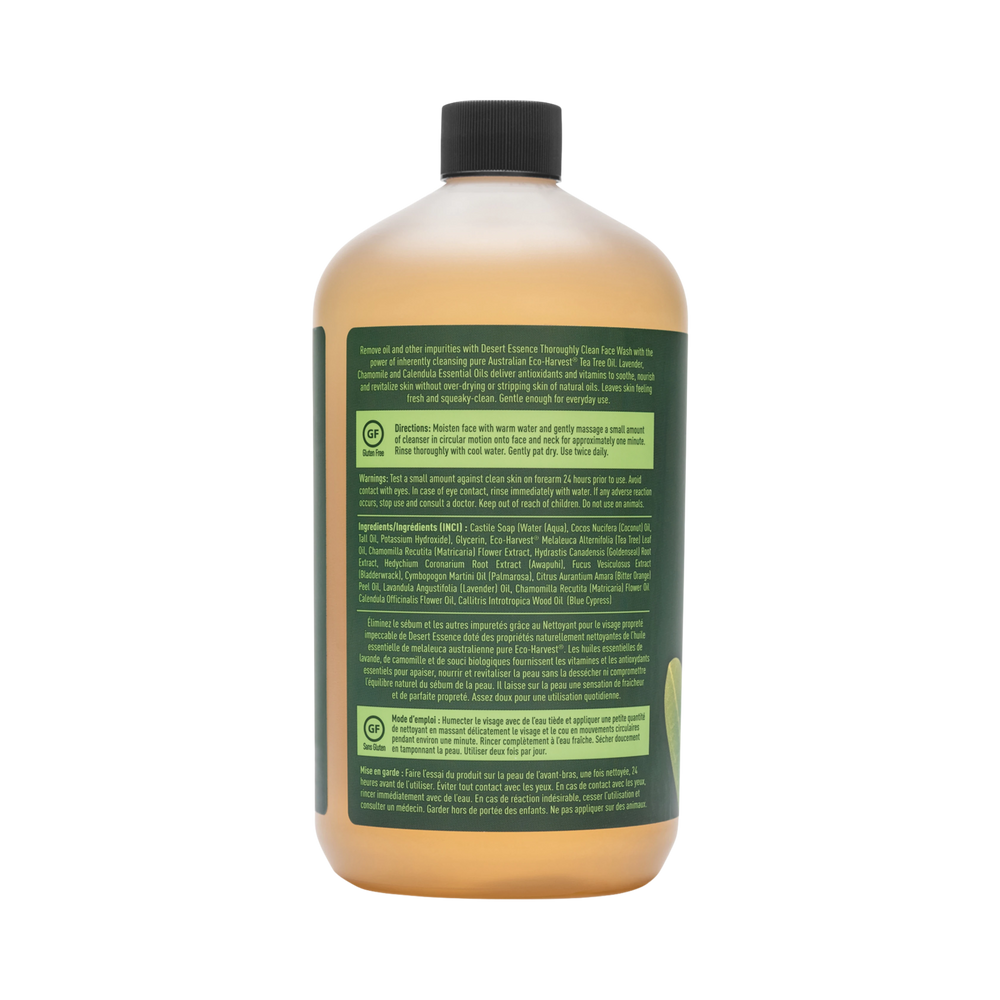 Desert Essence, Thoroughly Clean Face Wash Refill, 32 Fl Oz