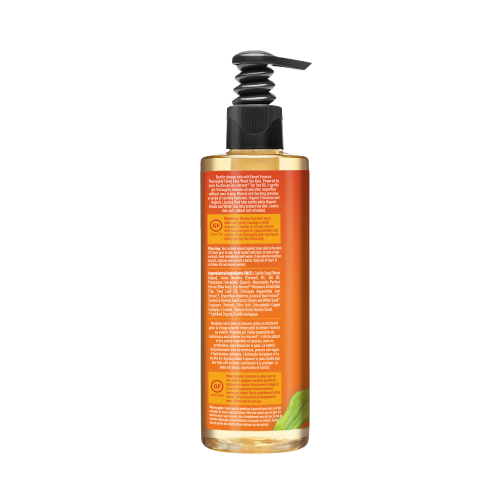 Desert Essence, Thoroughly Clean Face Wash, Sea Kelp, 8 Fl Oz
