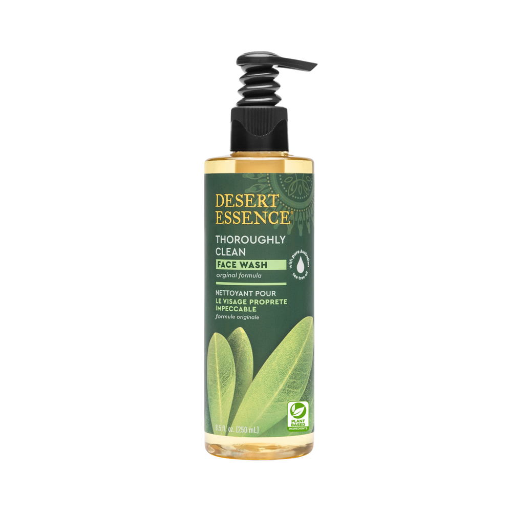 Desert Essence, Thoroughly Clean Tea Tree Oil Face Wash, 8 Fl Oz
