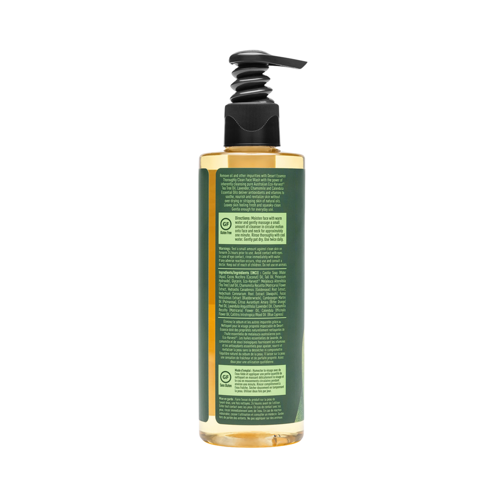 Desert Essence, Thoroughly Clean Tea Tree Oil Face Wash, 8 Fl Oz