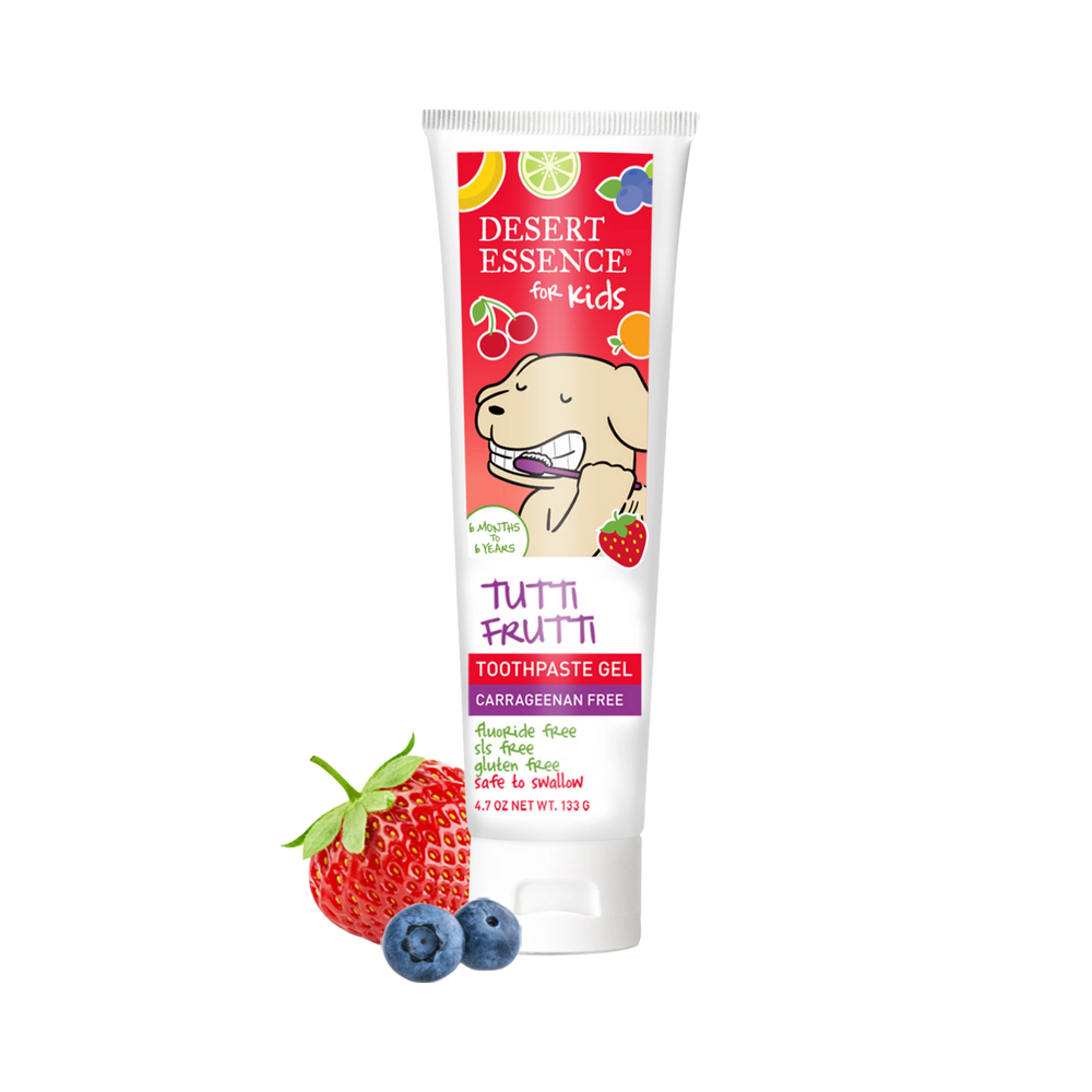 Desert Essence, Tutti Frutti Gel Toothpaste for Kids, 4.7 Fl Oz