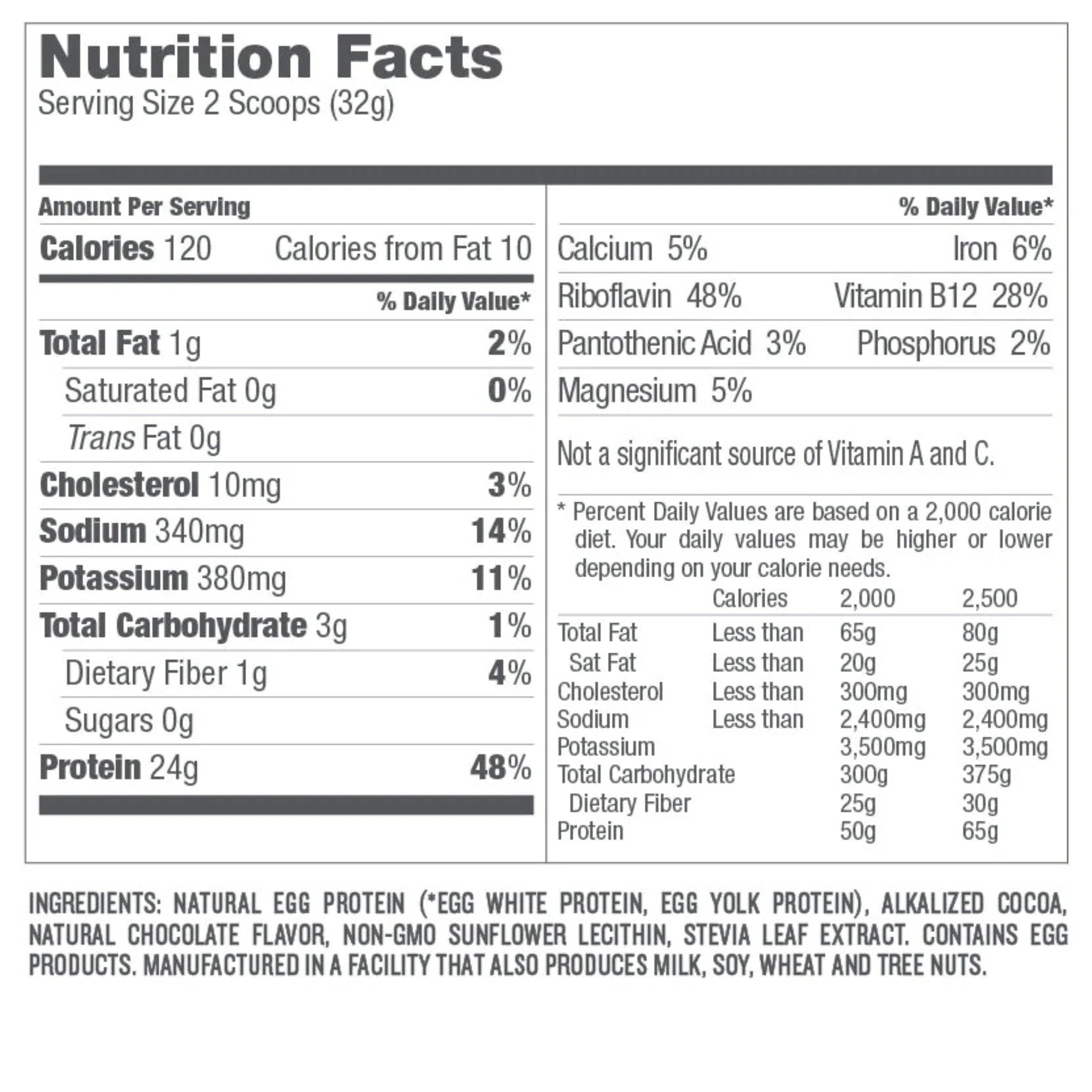 Designer Wellness, Designer Egg, Whole Egg Multifunction Protein Powder, Dutch Chocolate, 12.4 oz, 352 g